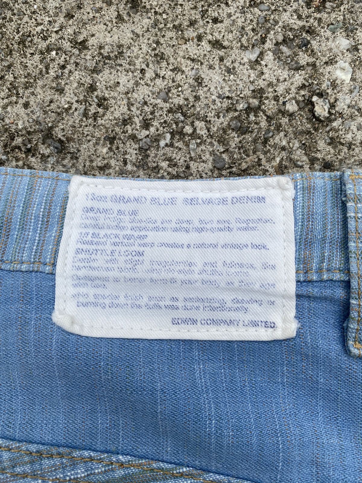 Edwin × Japanese Brand × Tornado Mart 1990s - Edwin Green Selvadge Woven Pinstripes Denim Size US 31 - 20 Thumbnail