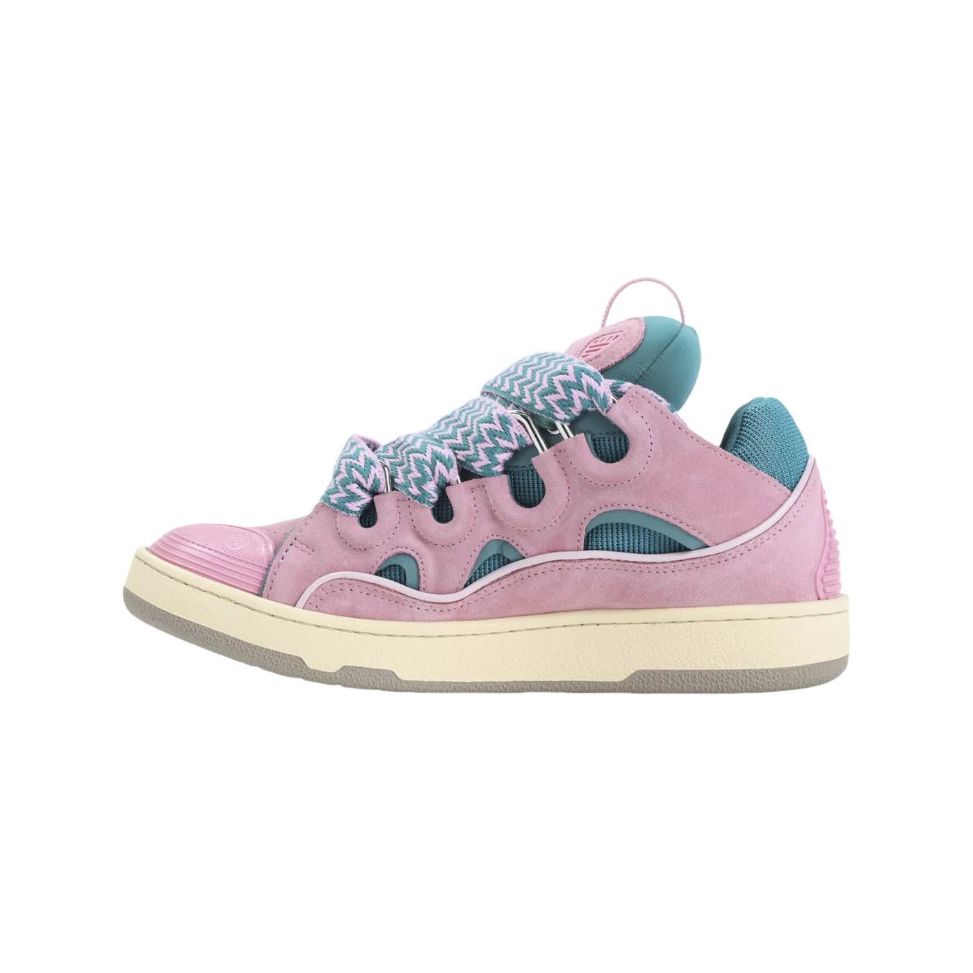 Lanvin LANVIN Curb Green/Pink Sneakers New & Authentic (Men's size: Size US 11 / EU 44 - 2 Thumbnail