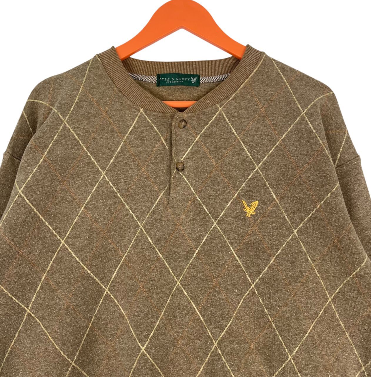Lyle & Scott Vintage Lyle&Scott Pullover Button up Sweatshirt Size US L / EU 52-54 / 3 - 4 Thumbnail
