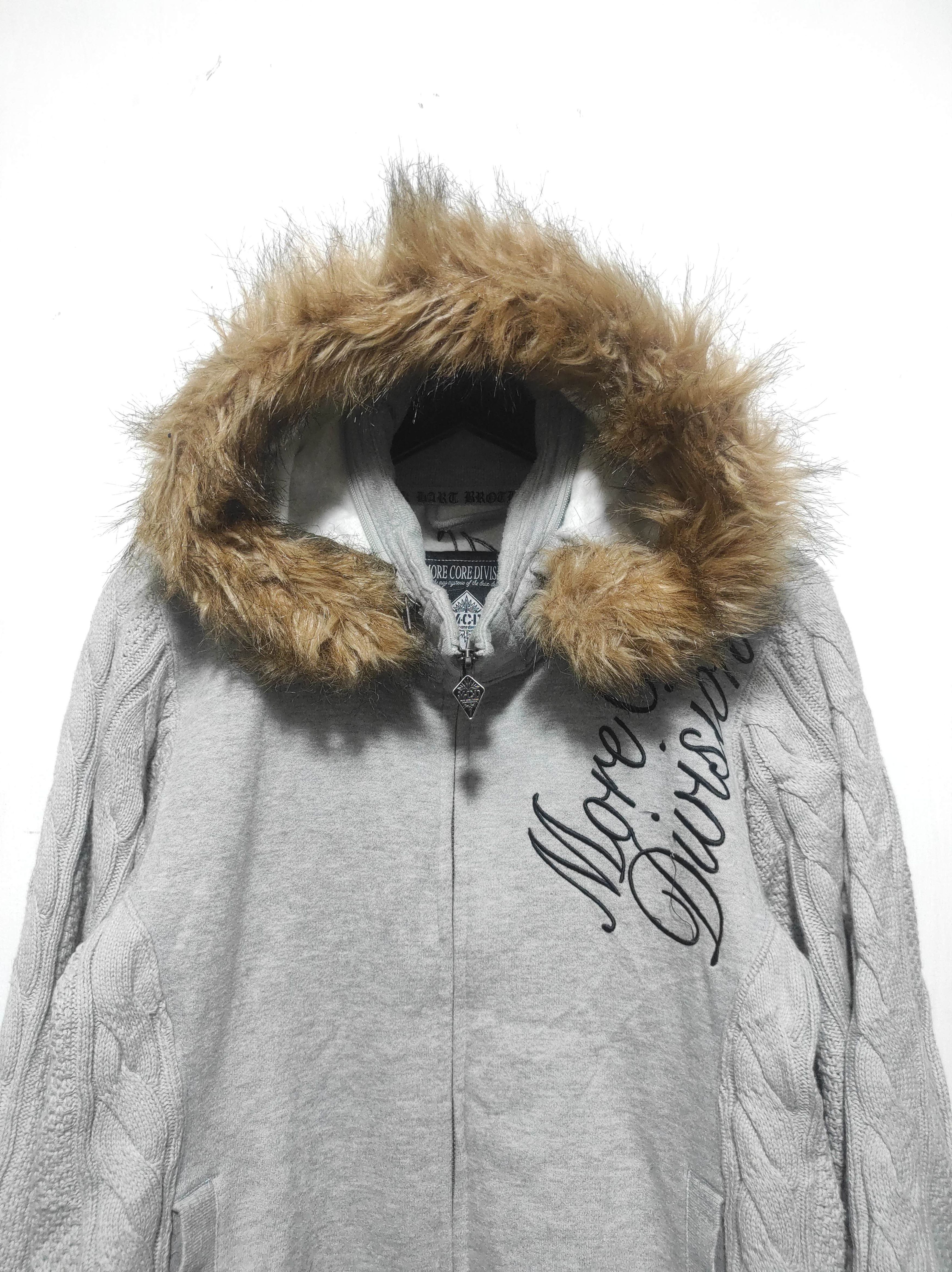 Hysteric Glamour MCD More Core Division Zip Fur Hoodie Knit i6w9 LGB style Size US L / EU 52-54 / 3 - 5 Thumbnail