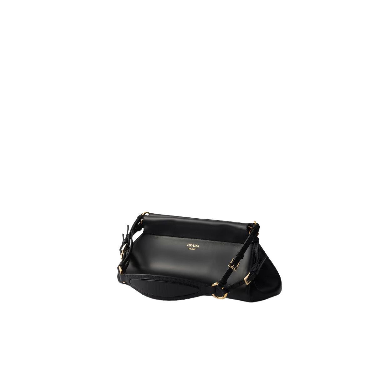 Prada PRADA Enchaine Medium $3500 Black Leather Top Handle Bag New Size ONE SIZE - 2 Thumbnail