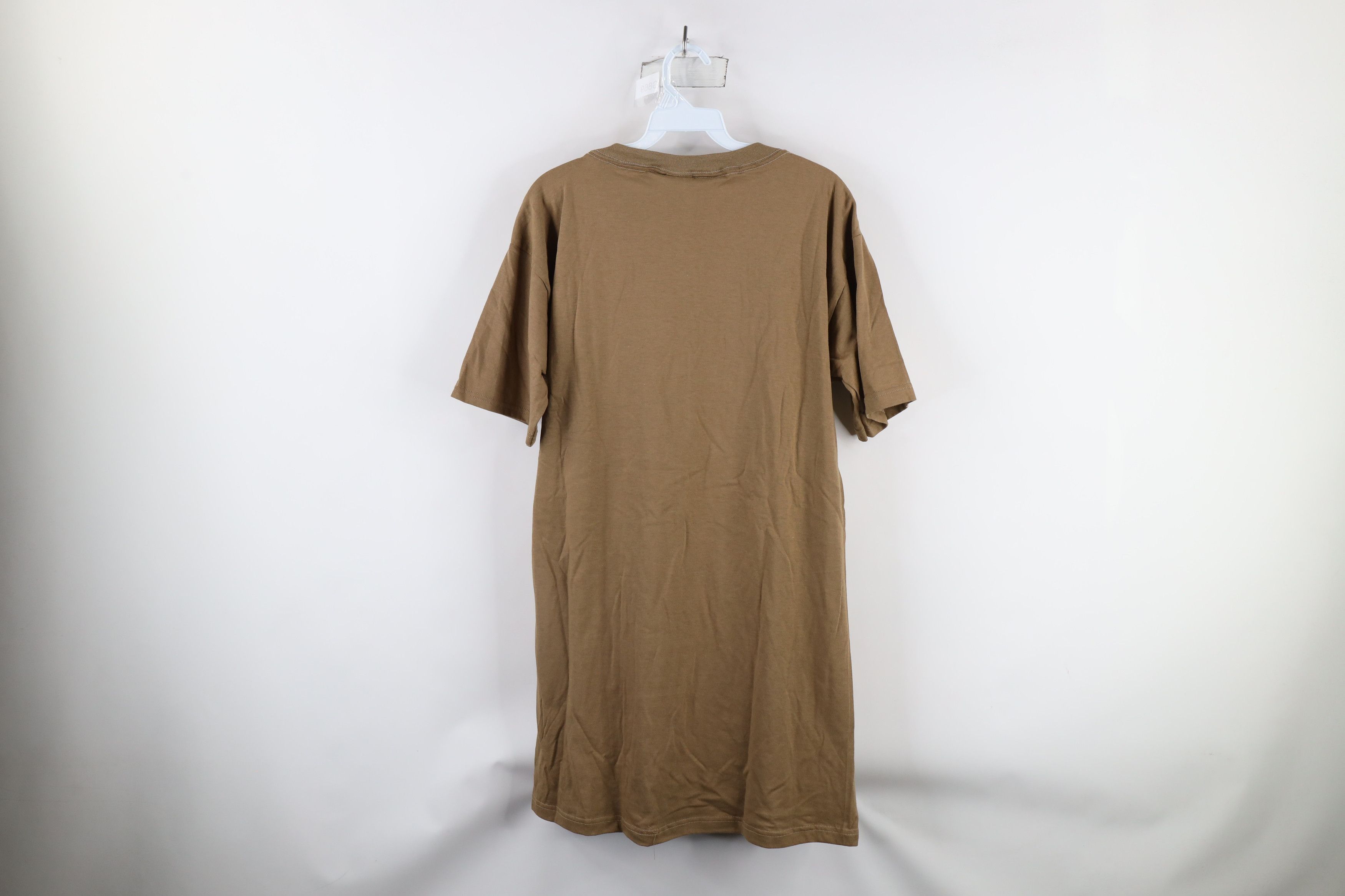 Vintage Vintage 90s Streetwear Short Sleeve T-Shirt Brown Cotton USA Size US L / EU 52-54 / 3 - 8 Thumbnail