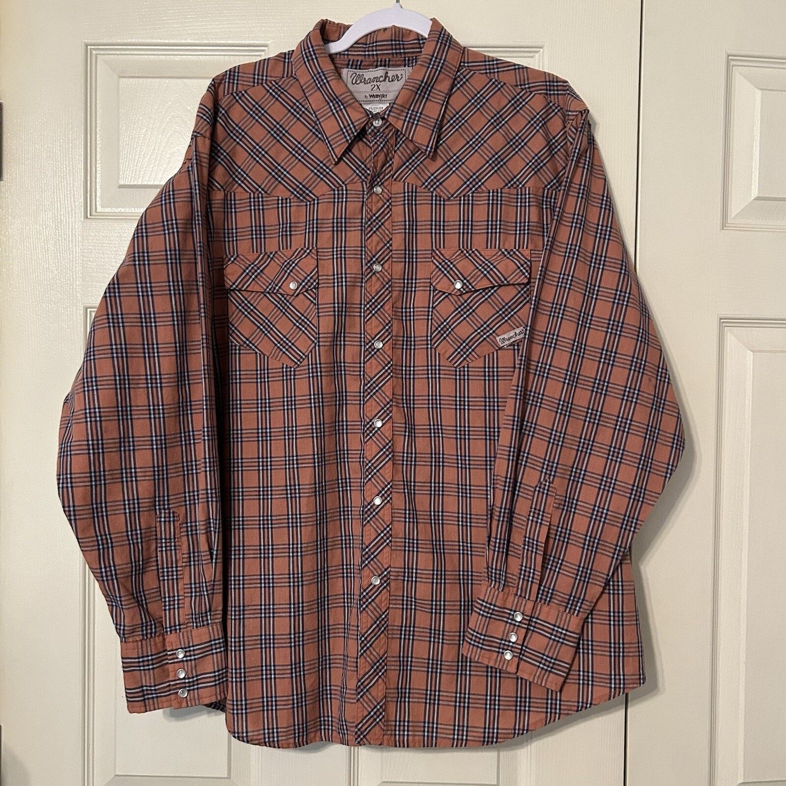 Wrangler Vintage Wrangler Western Pearl Snap Shirt Men’s 2X Long Slv Size US XXL / EU 58 / 5 - 3 Thumbnail