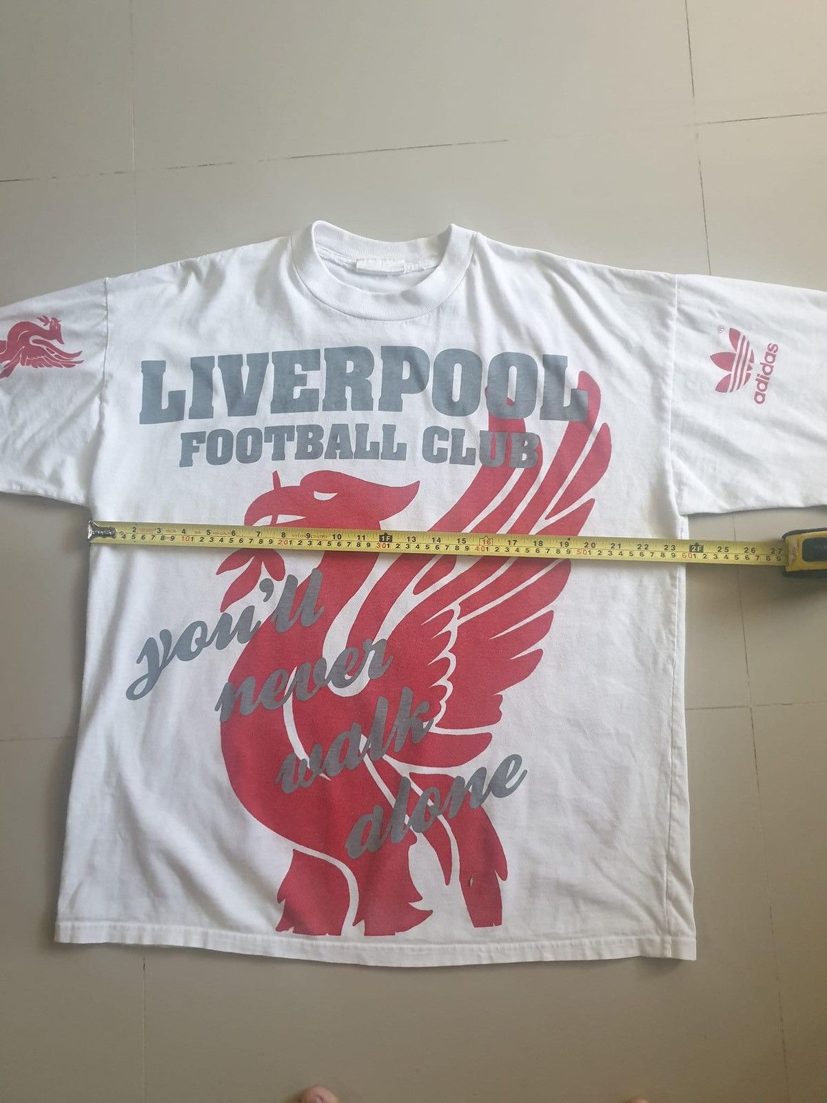 Adidas × Vintage Liverpool Adidas 90s T-shirt Size US XL / EU 56 / 4 - 9 Thumbnail