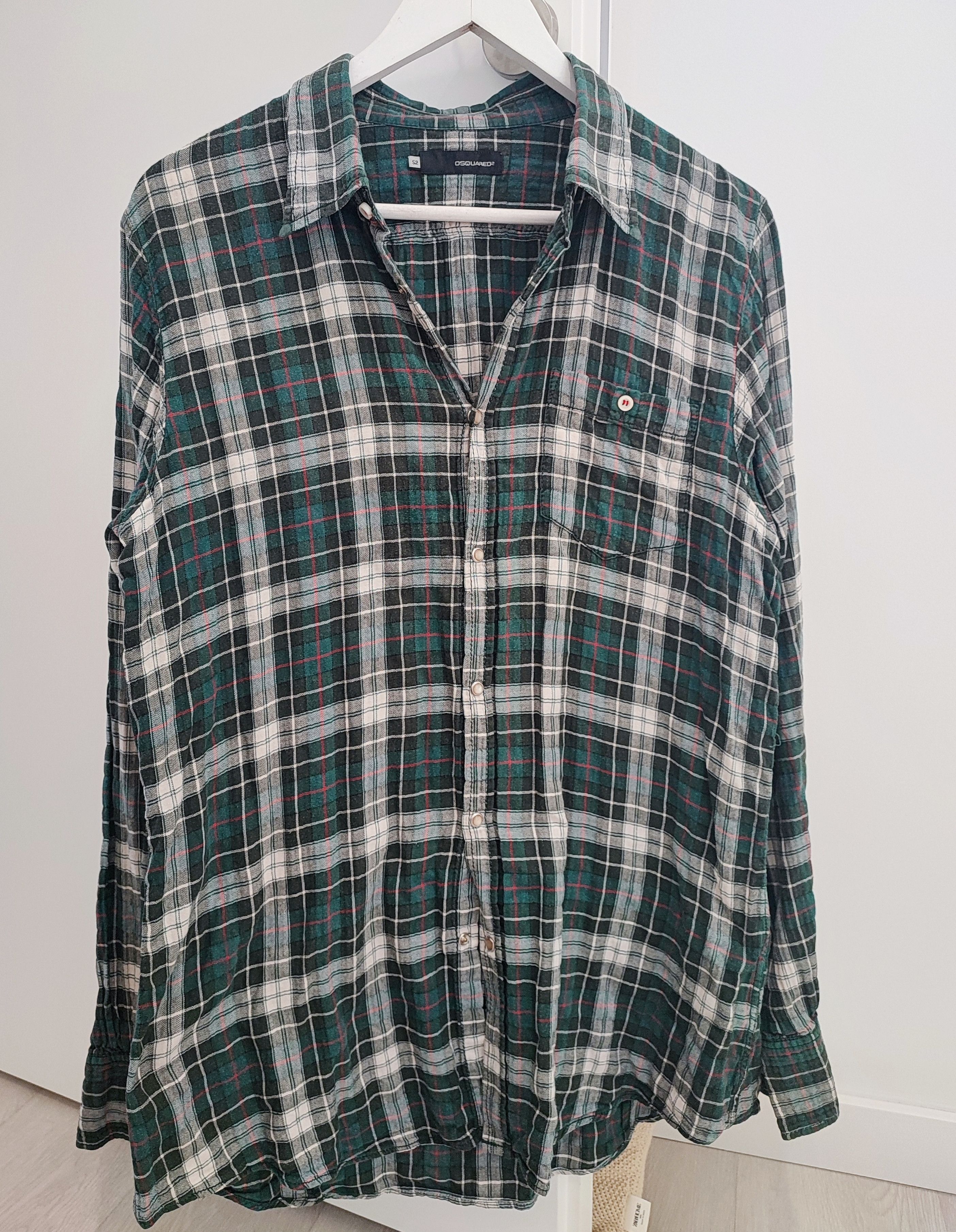 Dsquared2 – Tartan Flannel Shirt | Made in Italy - size 52