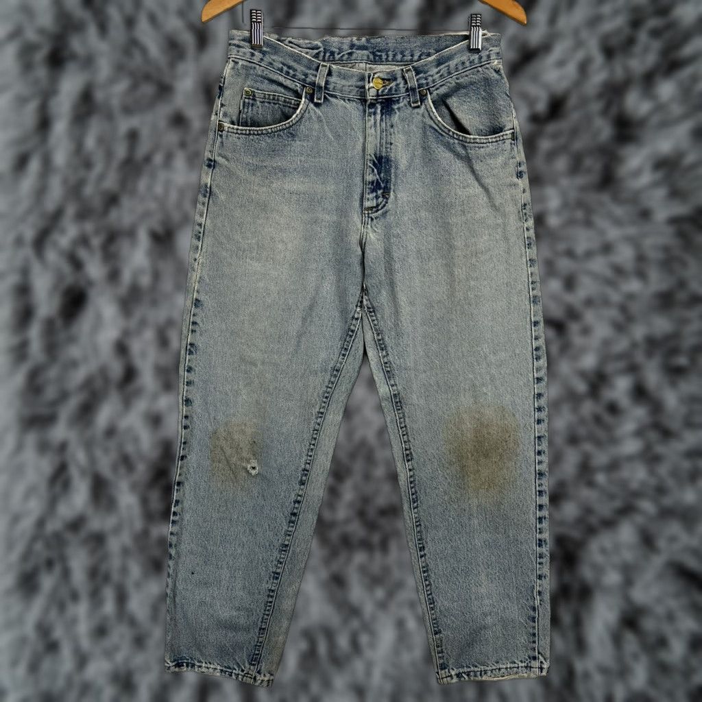 Vintage Vintage L.L. Bean Jeans 31x30 Sz Thrashed Distressed Men’s Relaxed Fit Double L Cotton Blue Jeans Tapered Distressed Features 31 30 Regular Inseam 30 Size US 31 - 1 Thumbnail