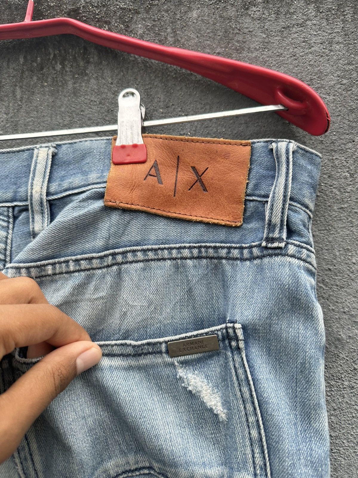 Armani Exchange 👹Armani Exchange Washed Baggy Jeans Size US 29 - 8 Thumbnail
