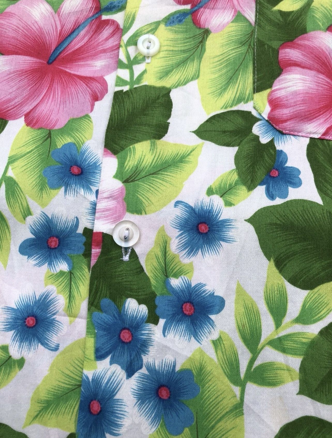Japanese Brand Vintage 80s Guppy Okinawa Hibiscus Hawaiian Shirt Size US M / EU 48-50 / 2 - 10 Thumbnail