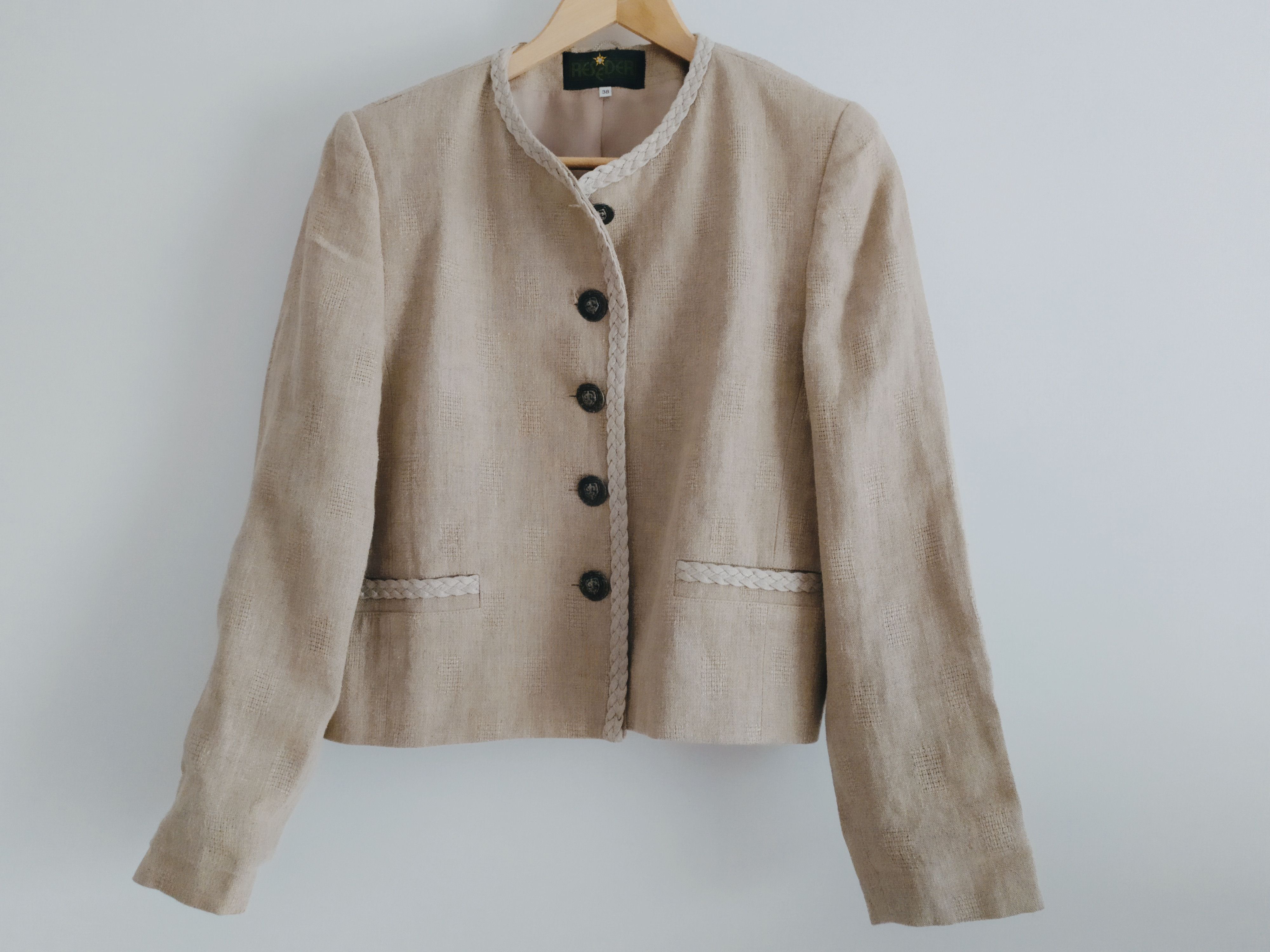 The Difference women's Bavarian country linen jacket blazer L drindl folk Size L / US 10 / IT 46 - 1 Thumbnail