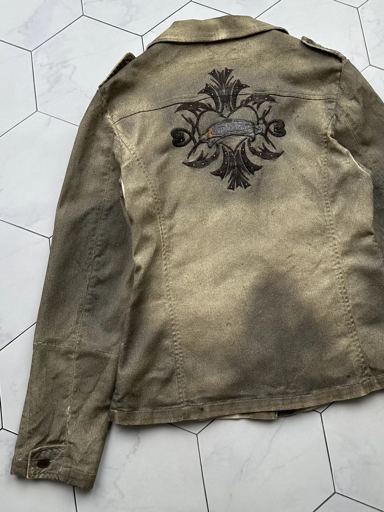 Von Dutch Von Dutch Faded Waxed Vintage Jacket (B38) Size M / US 6-8 / IT 42-44 - 9 Thumbnail