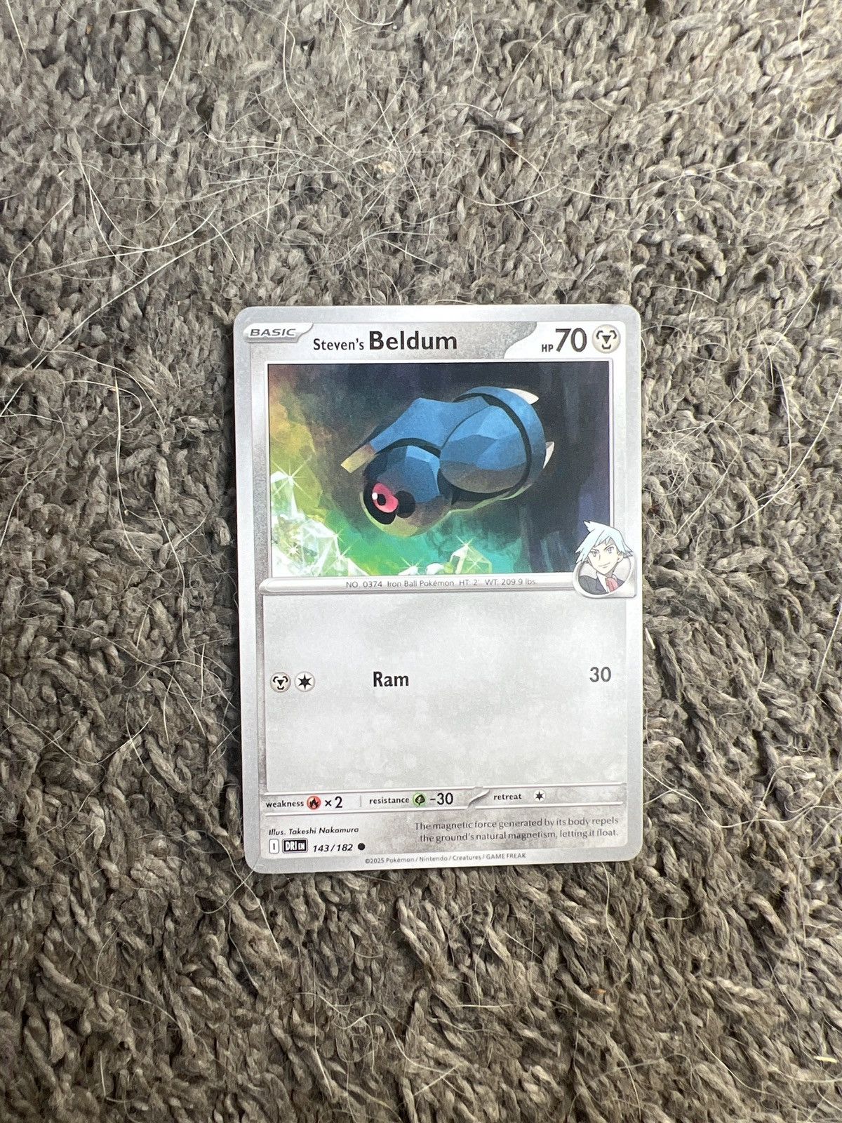 Pokemon 2025 Pokémon Steven’s Beldum Card Size ONE SIZE - 1 Thumbnail