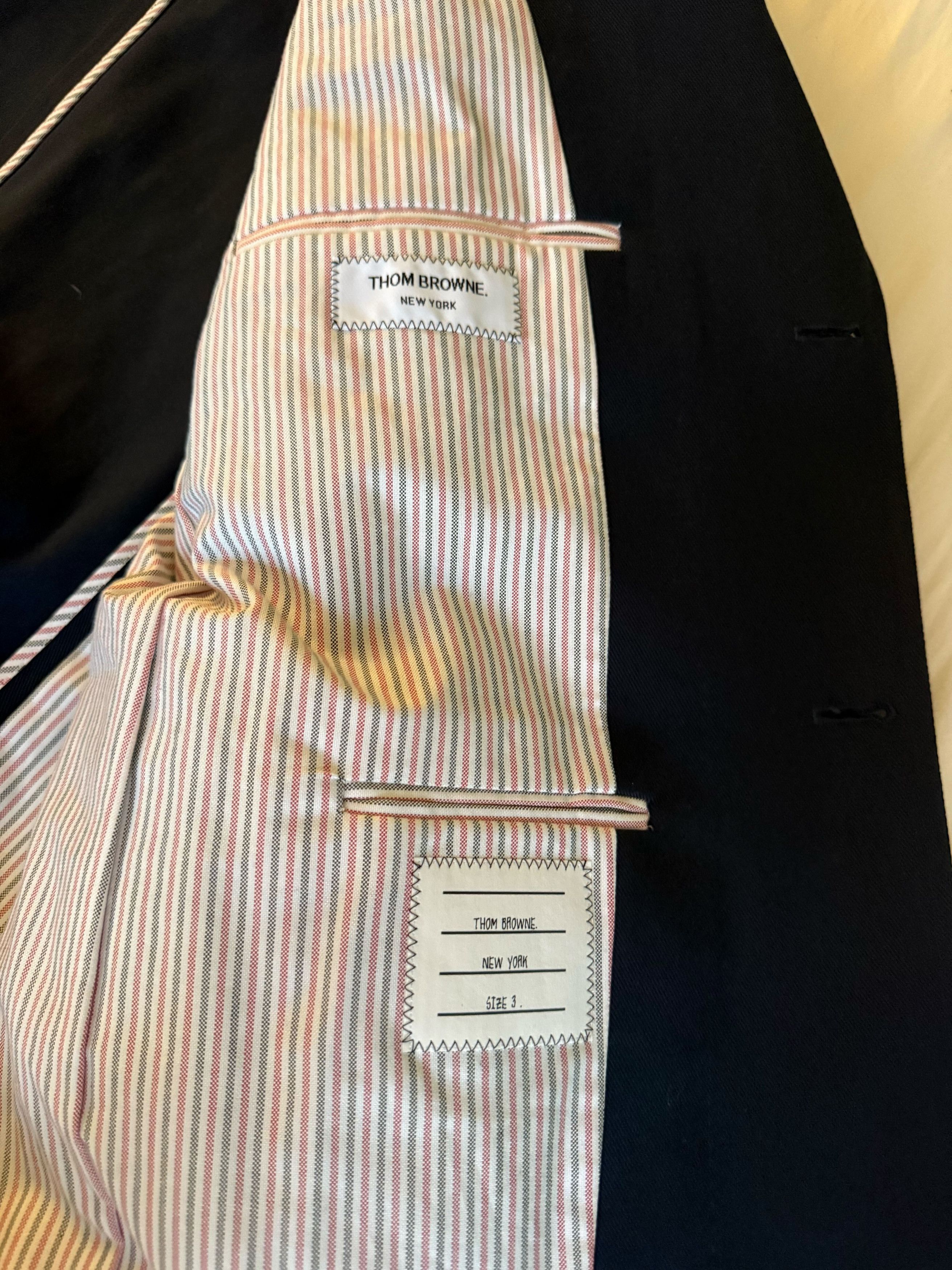 Thom Browne Thom Browne Navy Cotton Sport Jacket Size 40R - 5 Thumbnail