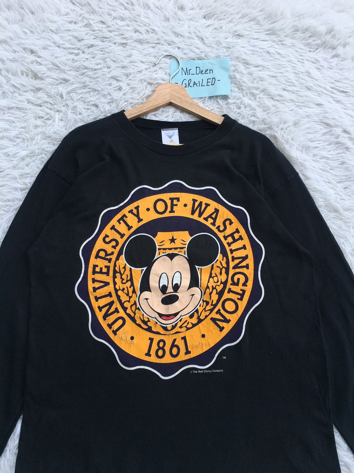 Vintage Rare Vintage University of Washington Longsleeve Shirt Size US L / EU 52-54 / 3 - 5 Thumbnail