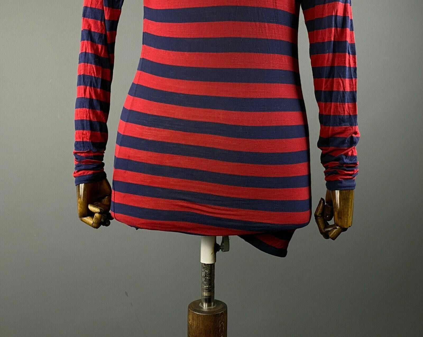Polo Ralph Lauren Ralph Lauren Blue Red Stripe Long Sleeve V-Neck Dress Size S Size S / US 4 / IT 40 - 9 Thumbnail