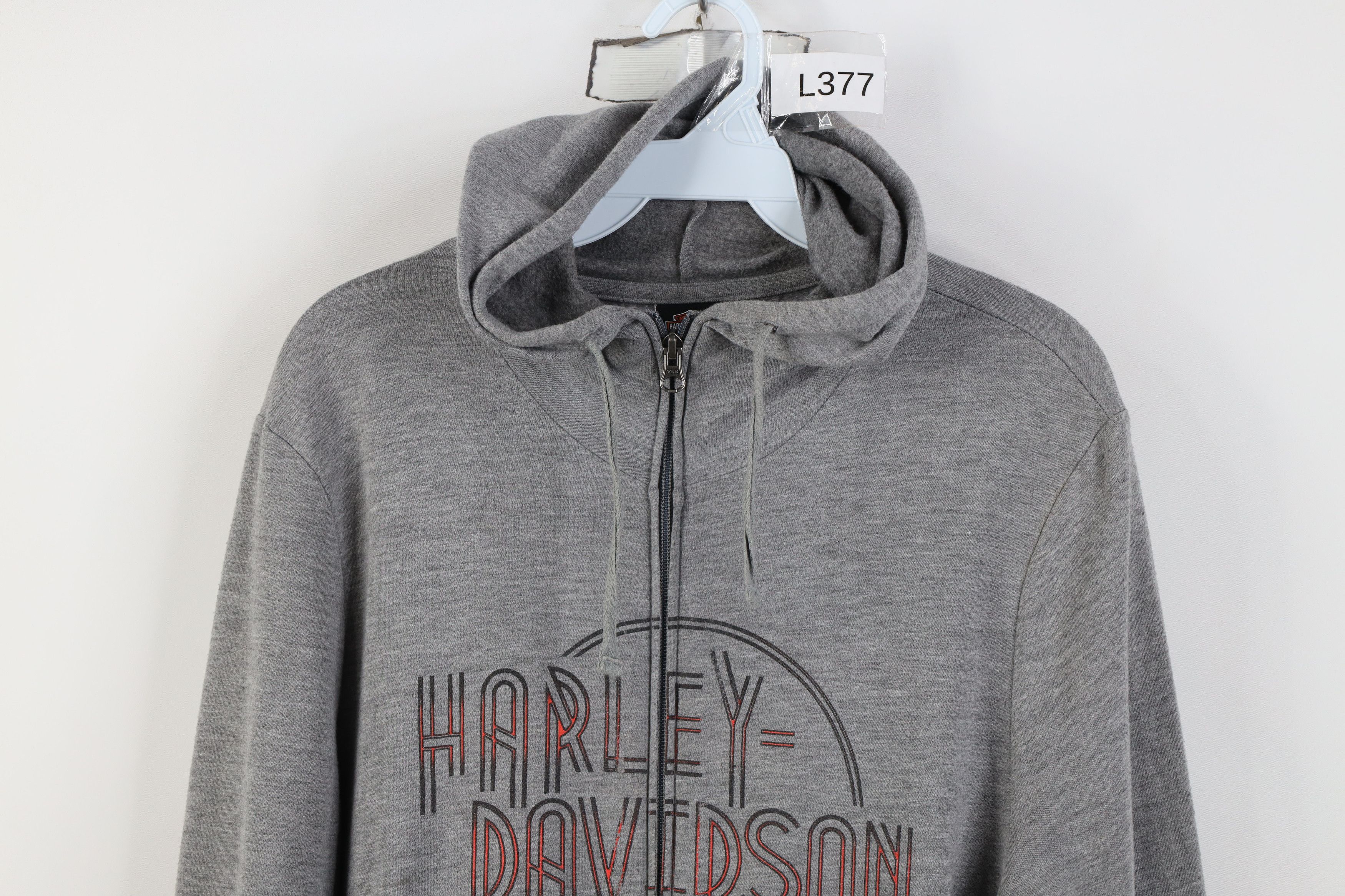 Harley Davidson Vintage Y2K Harley Davidson Lighweight Jersey Knit Hoodie Size M / US 6-8 / IT 42-44 - 2 Thumbnail