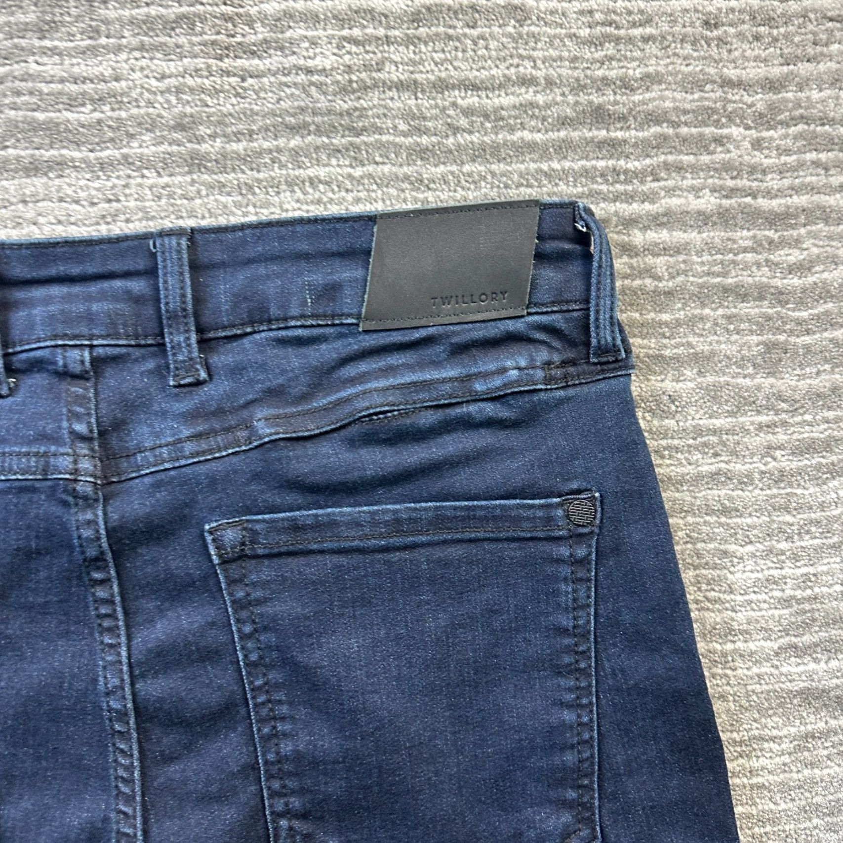True Religion Twillory Jeans Mens 32x32 Blue Denim Pants Stretch Trim Fit Regular 5-Pocket Belt Loops Blue Size US 32 / EU 48 - 4 Thumbnail