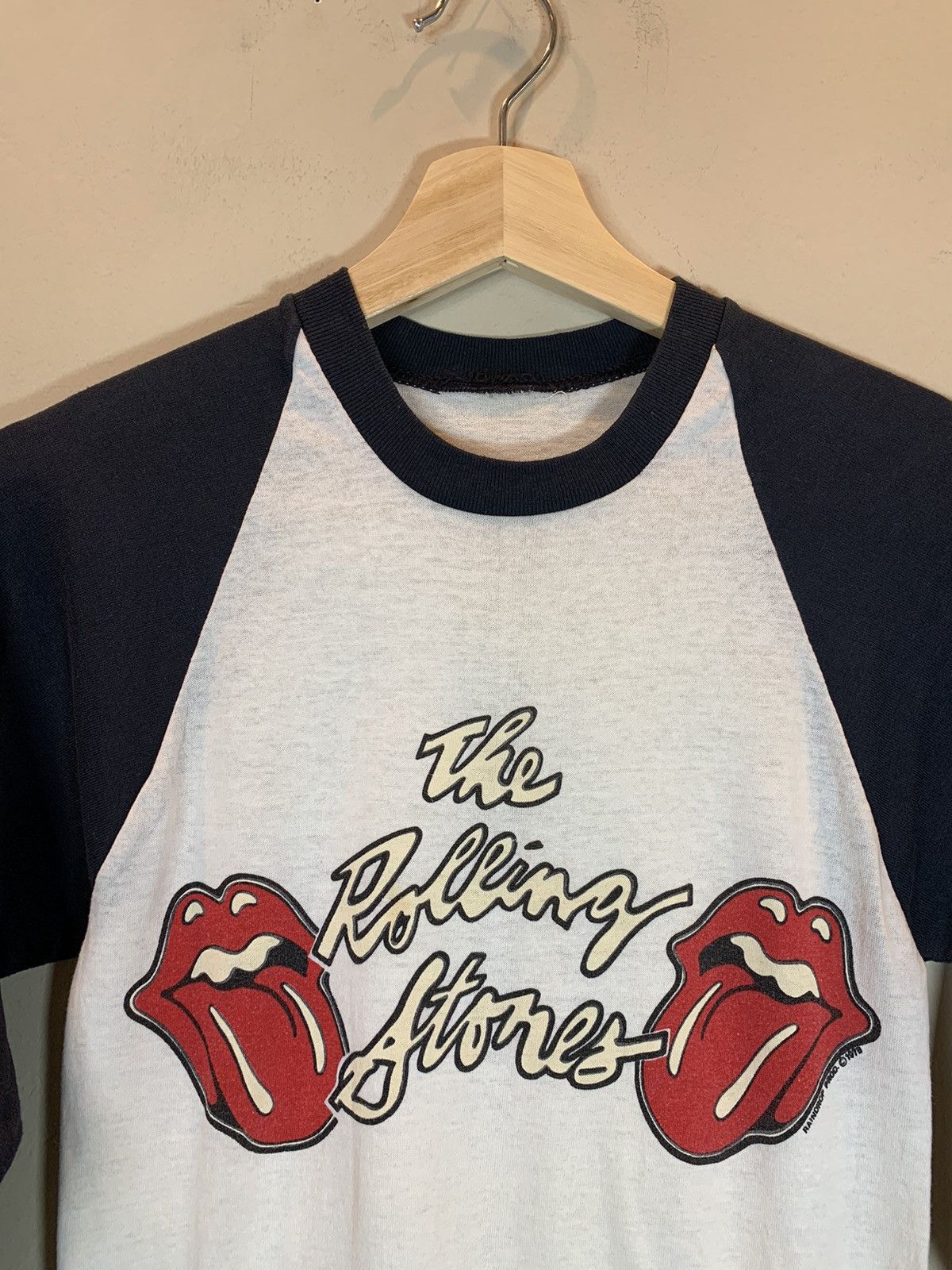 Band Tees × The Rolling Stones × Vintage *RARE* Vintage 70’s Rolling Stones Lips Single Stitch Shirt Size US S / EU 44-46 / 1 - 2 Thumbnail