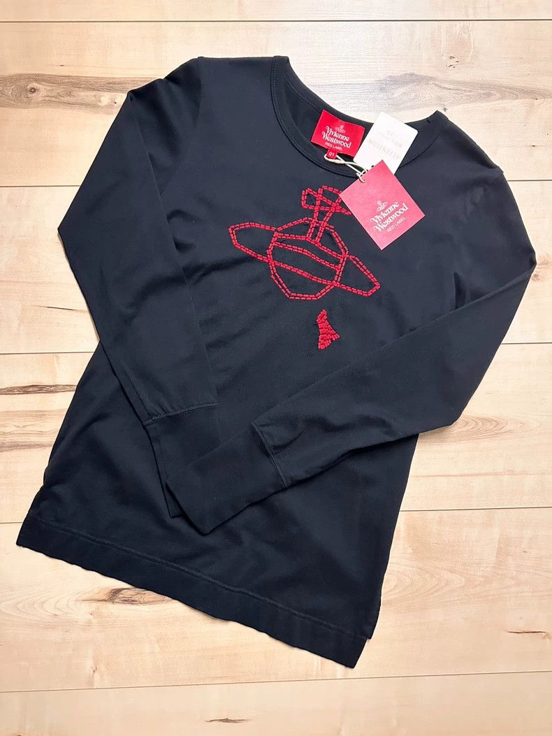 Vivienne Westwood Vivienne Westwood Black t-shirt with long sleeves Size S / US 4 / IT 40 - 2 Thumbnail