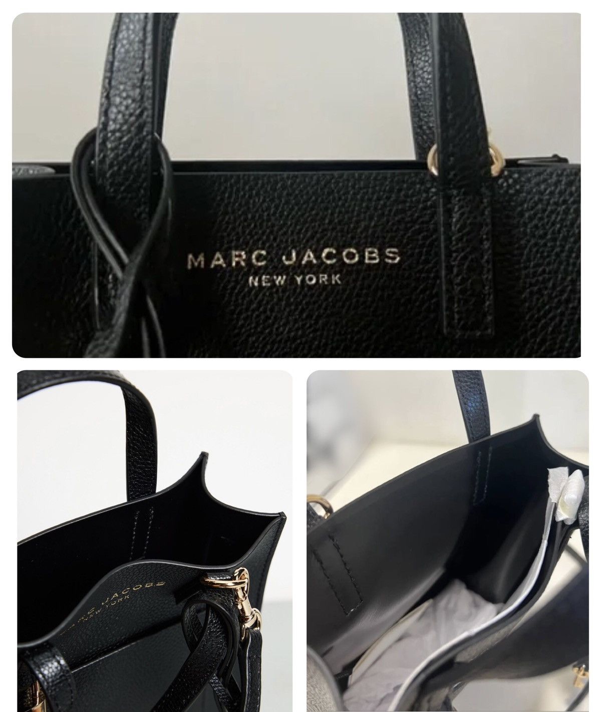 Marc Jacobs Marc Jacobs black leather small tote Size ONE SIZE - 10 Thumbnail