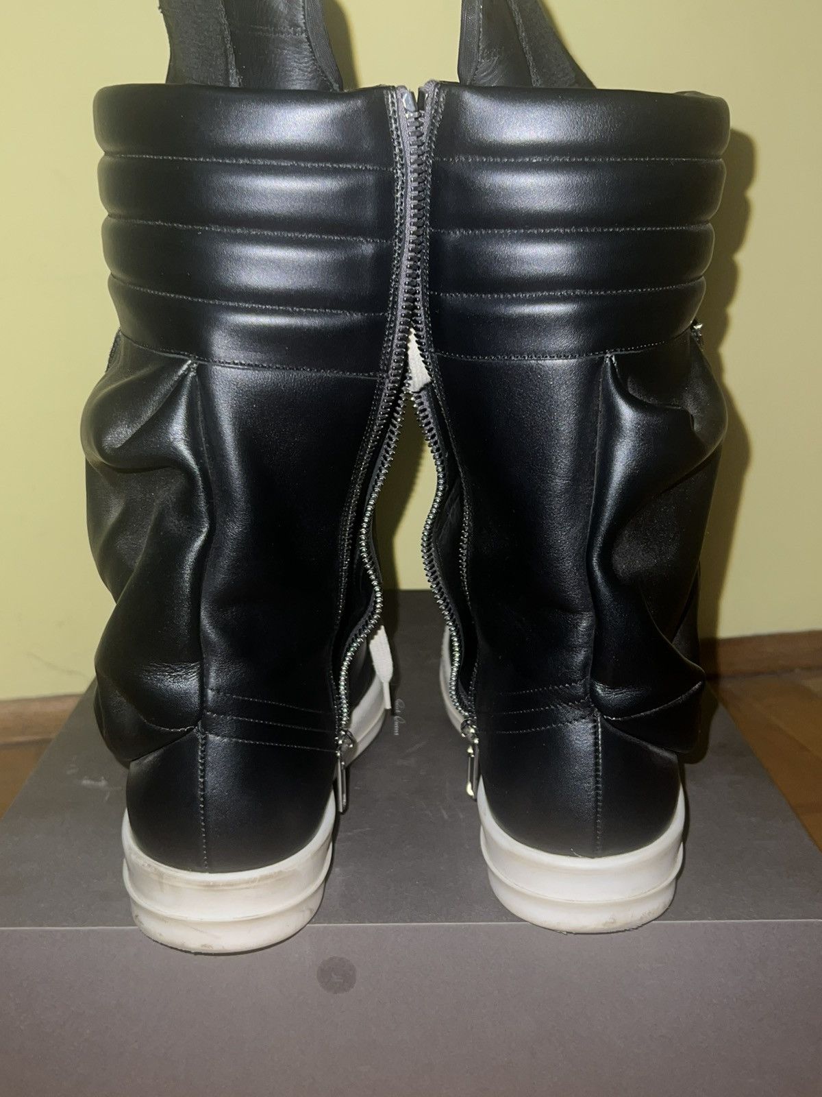 Rick Owens Rick Owens 2022 Black Calfskin Cargobaskets size 45 Size US 12 / EU 45 - 6 Thumbnail