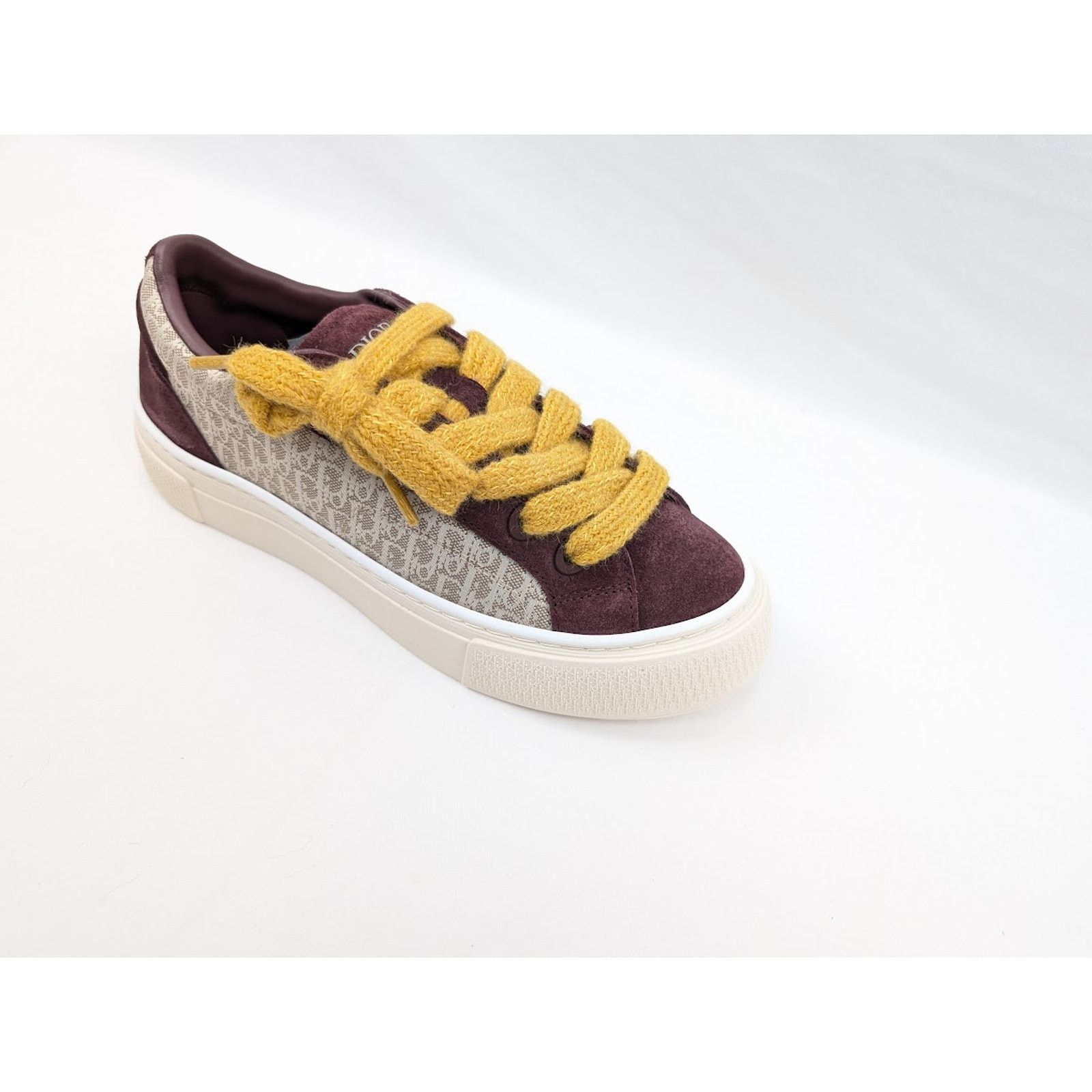 Dior o1rshd1 B33 Tennis Low-Top Sneakers in Violet/Beige Size US 8 / EU 41 - 2 Thumbnail