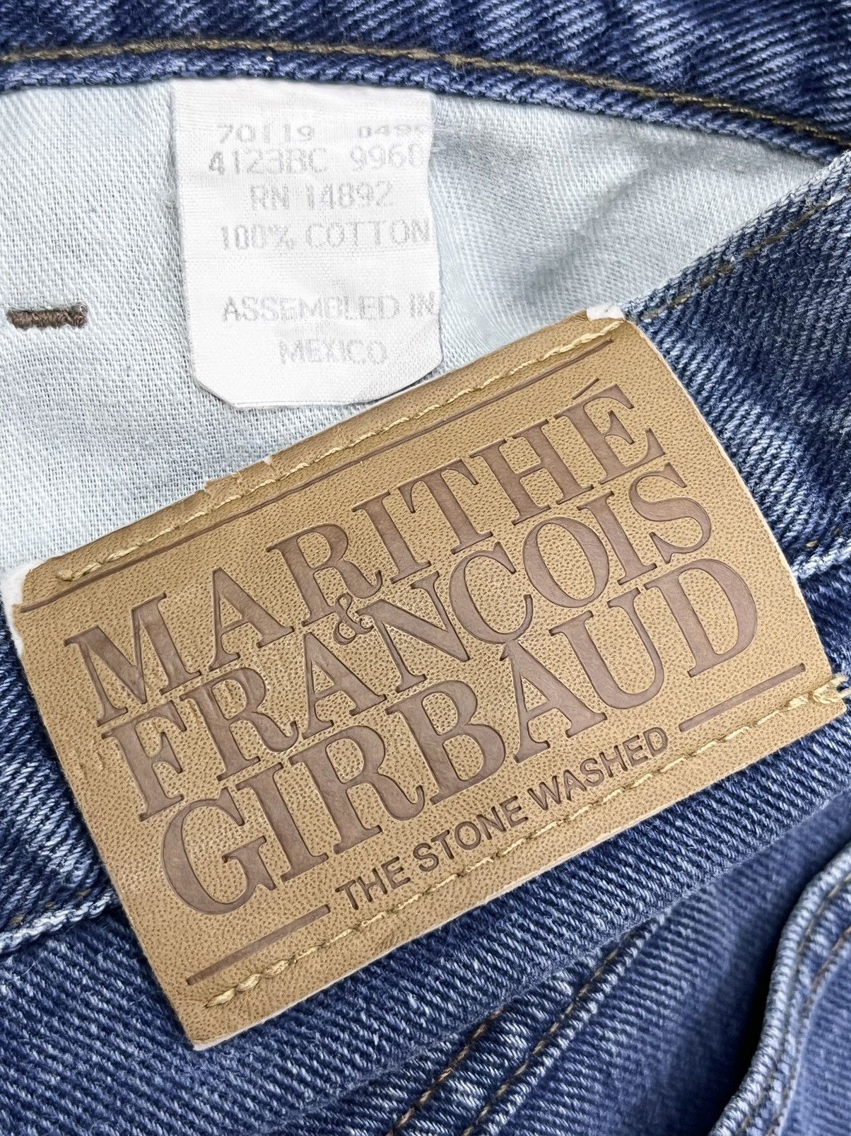 Marithe + Francois Girbaud 🔥Vtg MARITHE FRANCOIS GIRBAUD The STONE WASHED Baggy Carrot Size US 30 / EU 46 - 2 Thumbnail