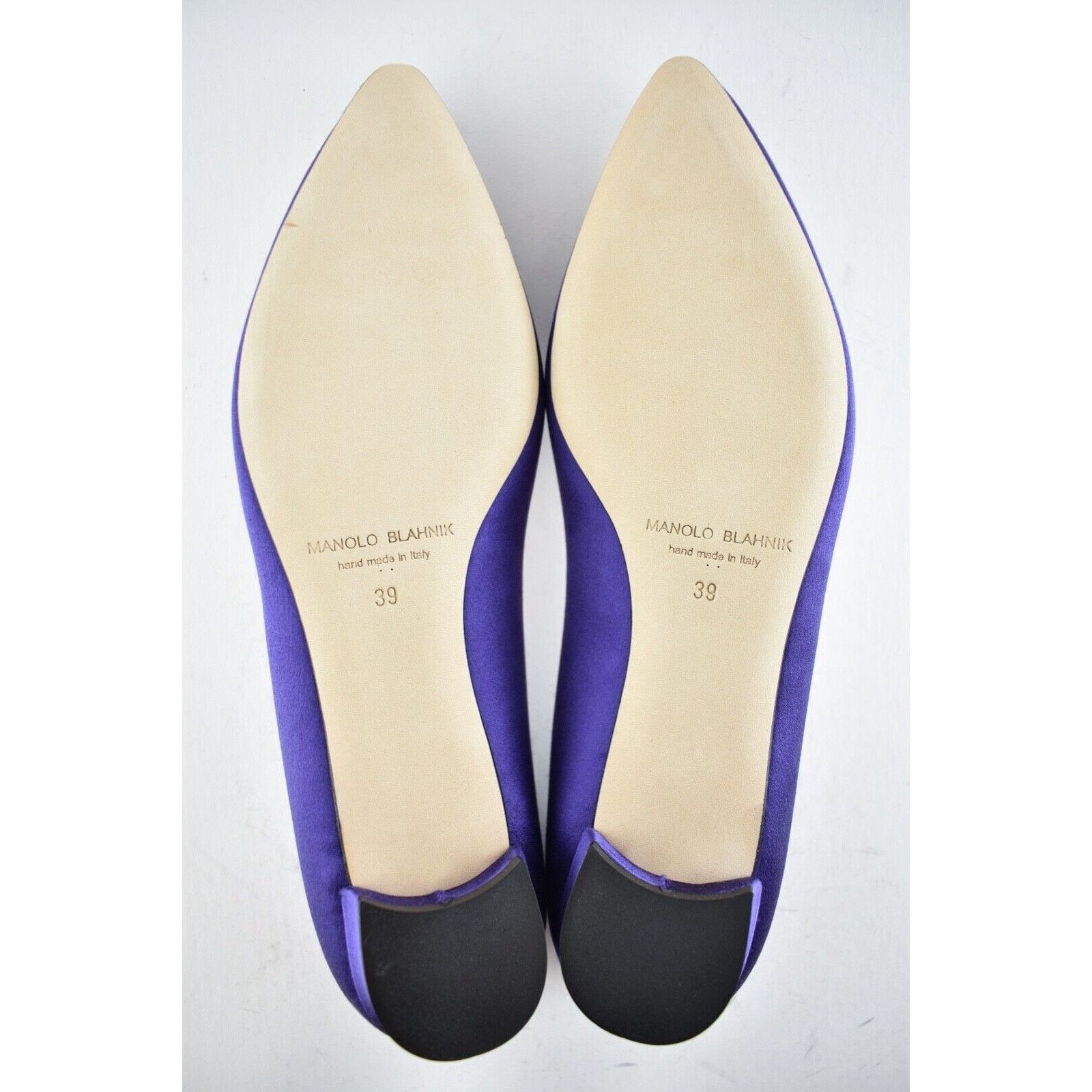 Manolo Blahnik Hangisi Satin Jewel Buckle Ballerina Ballet Flat 39 Size US 9 / IT 39 - 12 Thumbnail