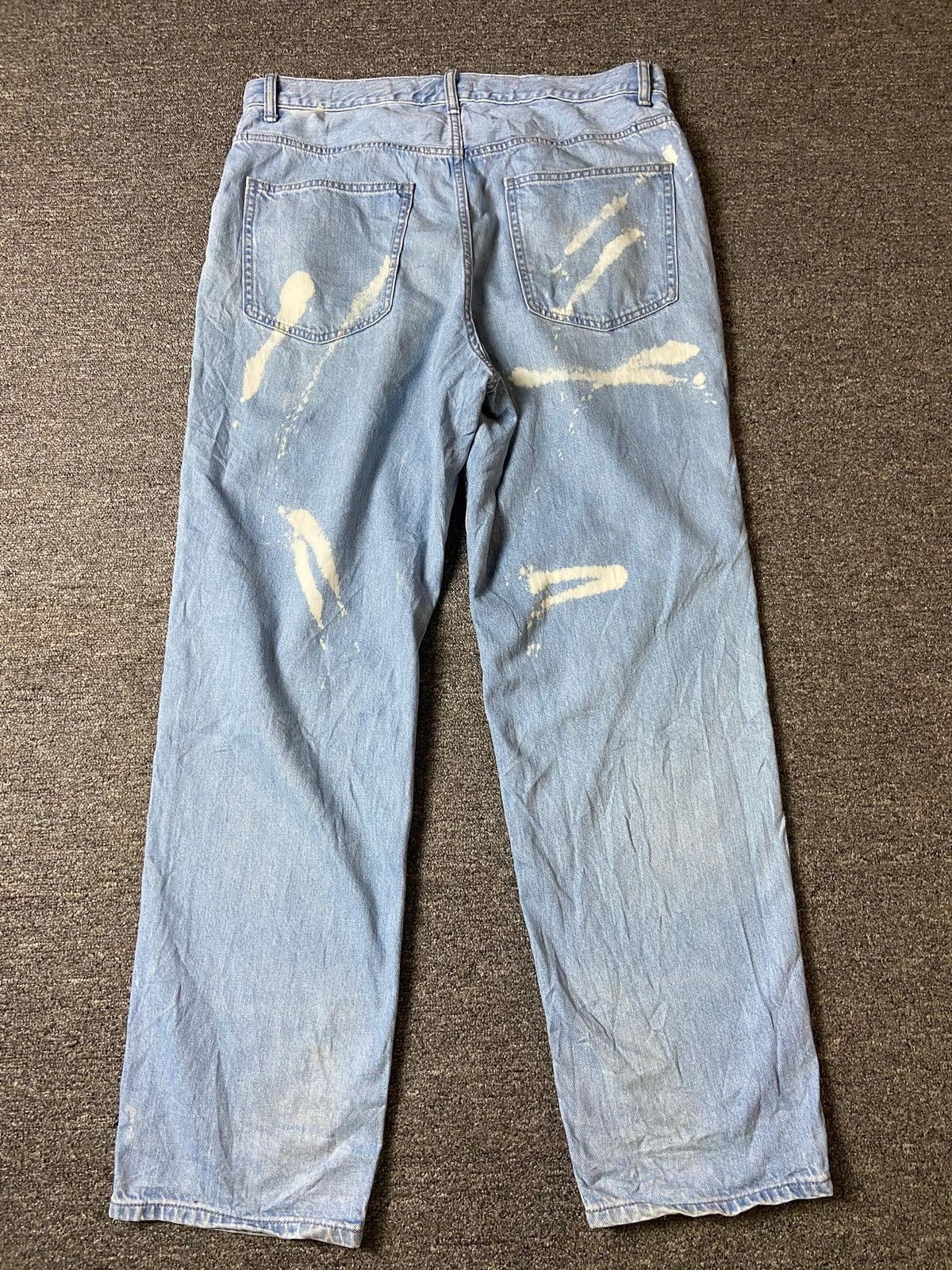 Japanese Brand × Uniqlo × Vintage Uniqlo Tapered Cut Tie Dye Denim Jeans (123) Size US 36 / EU 52 - 2 Thumbnail