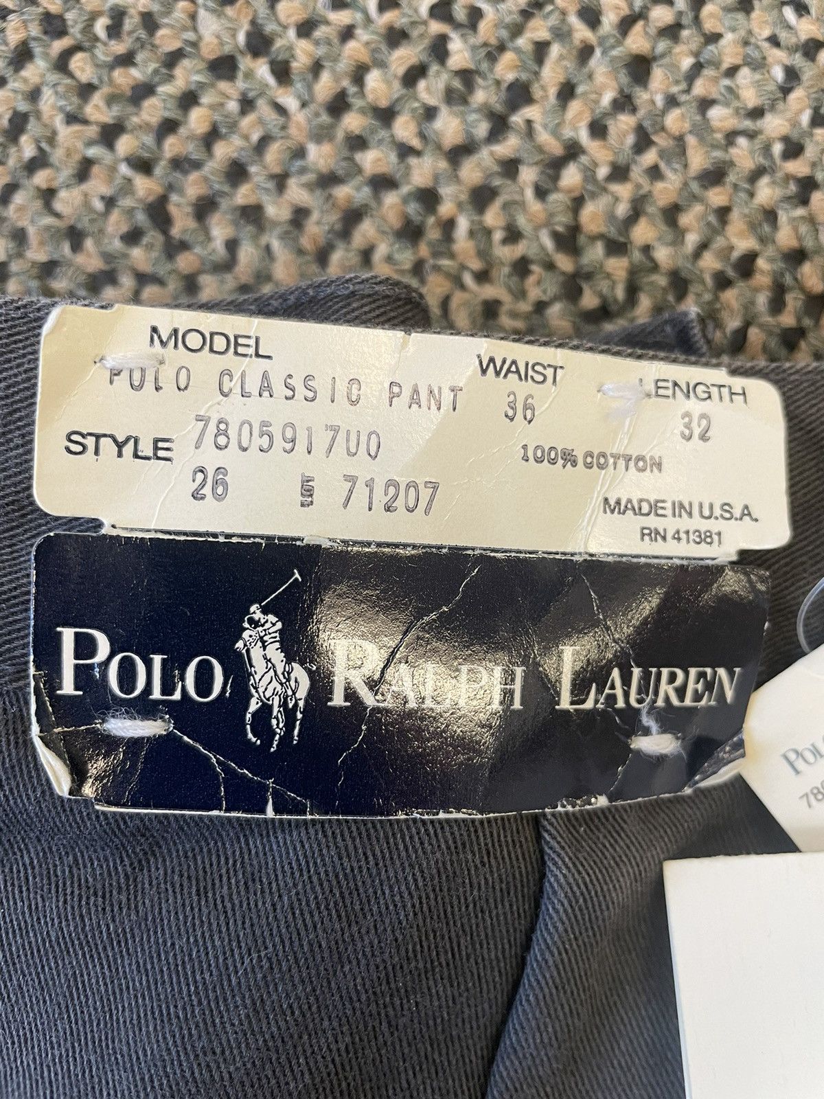 Polo Ralph Lauren × Vintage Deadstock Vintage Classic Polo Chino Pant Size US 36 / EU 52 - 9 Thumbnail