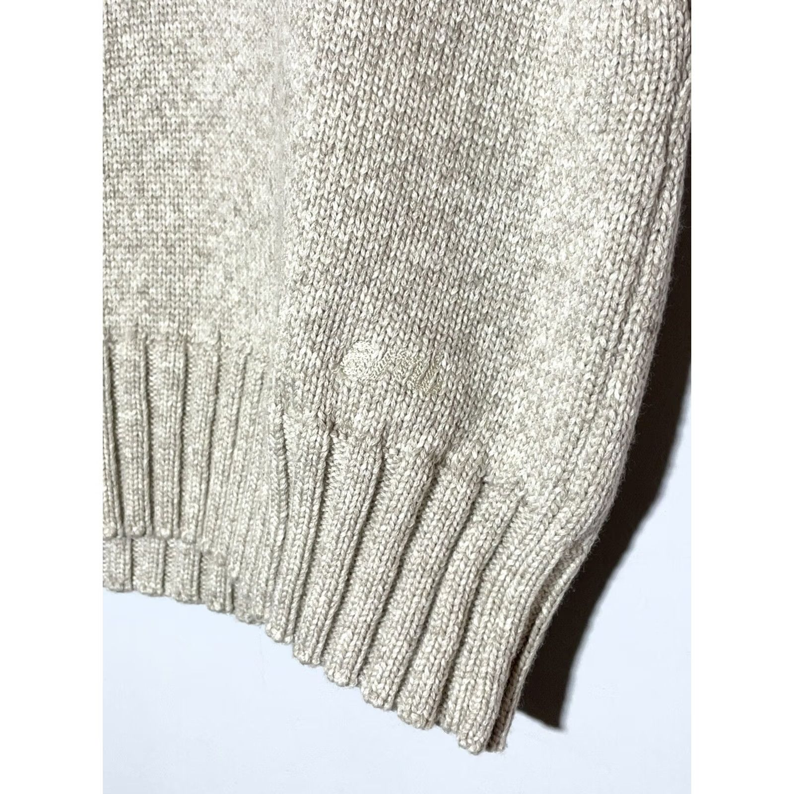 Vintage AMI Paris Alexandre Mattiussi Y2k V-neck Knit Vest Women’s XL Beige Wool Nylon Logo Vest Women XL Vintage No Size XL / US 12-14 / IT 48-50 - 4 Thumbnail