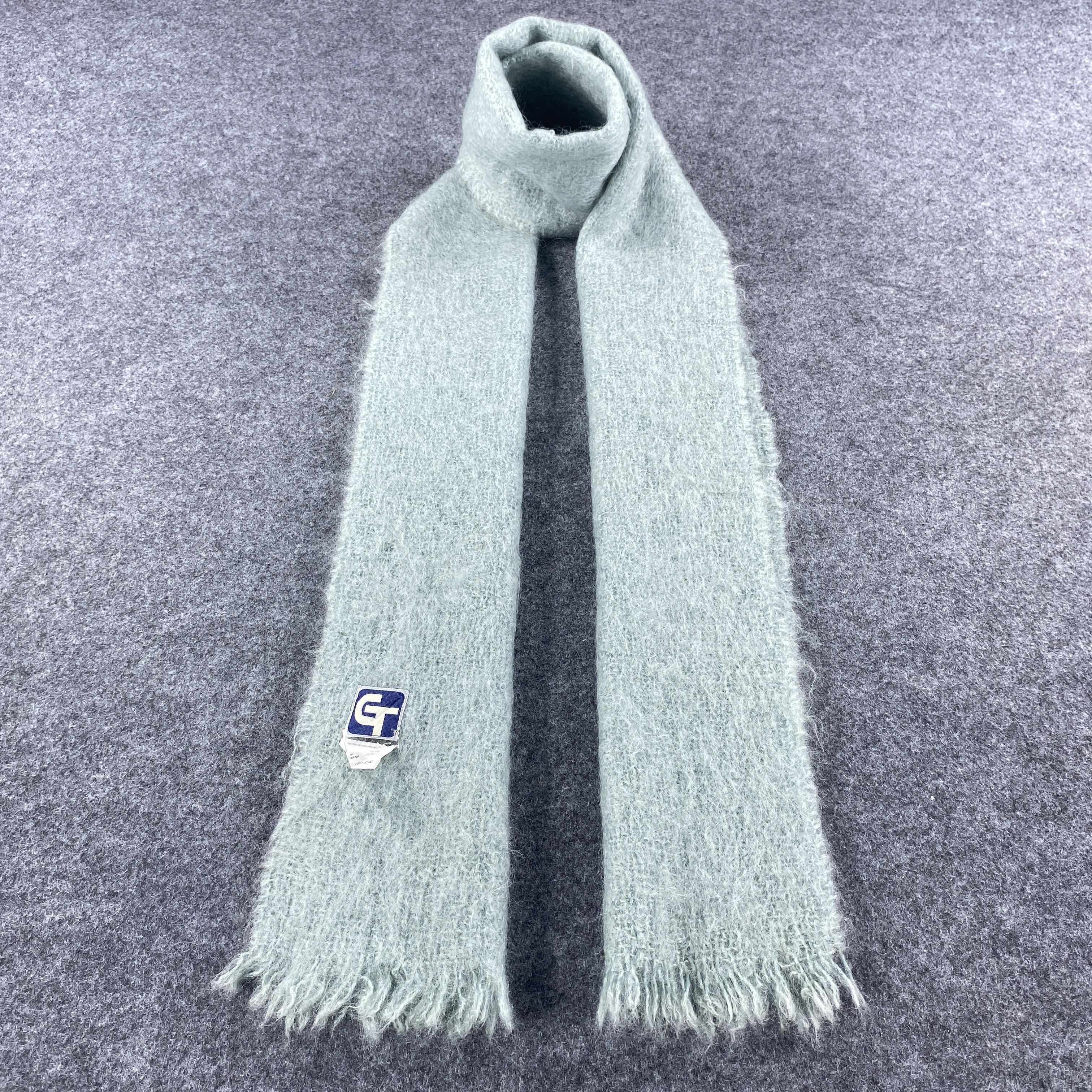 Vintage MOHAIR Scarf # Muffler # Neckwear # D472 Size ONE SIZE - 1 Thumbnail