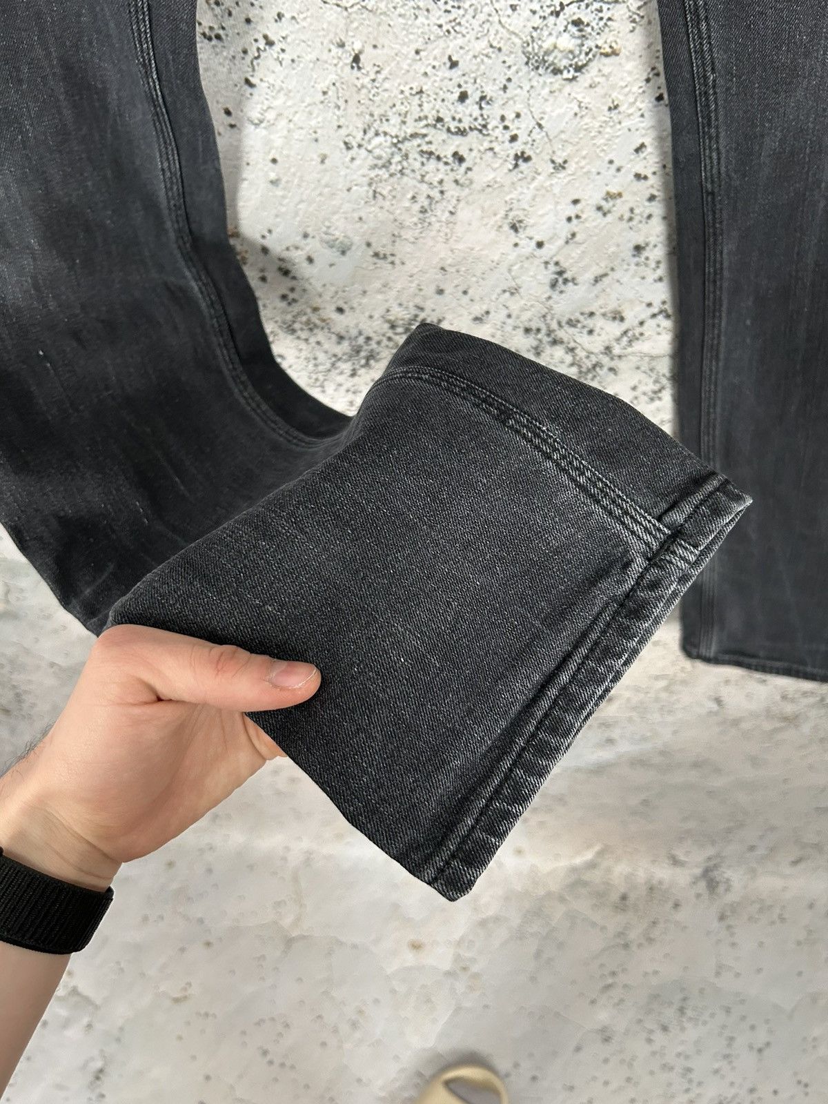 Acne Studios Vintage Acne Studios Max Used Cash Washed Black Denim Hype Size US 32 / EU 48 - 6 Thumbnail