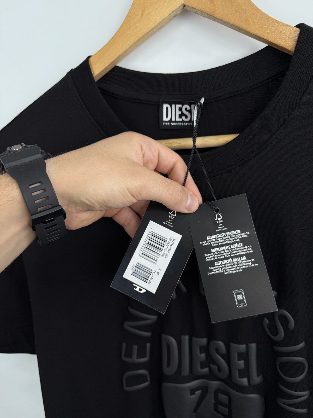 Diesel 🇺🇸❗️NEW Diesel For Successful Living T-Shirt Y2K Size US XL / EU 56 / 4 - 6 Thumbnail