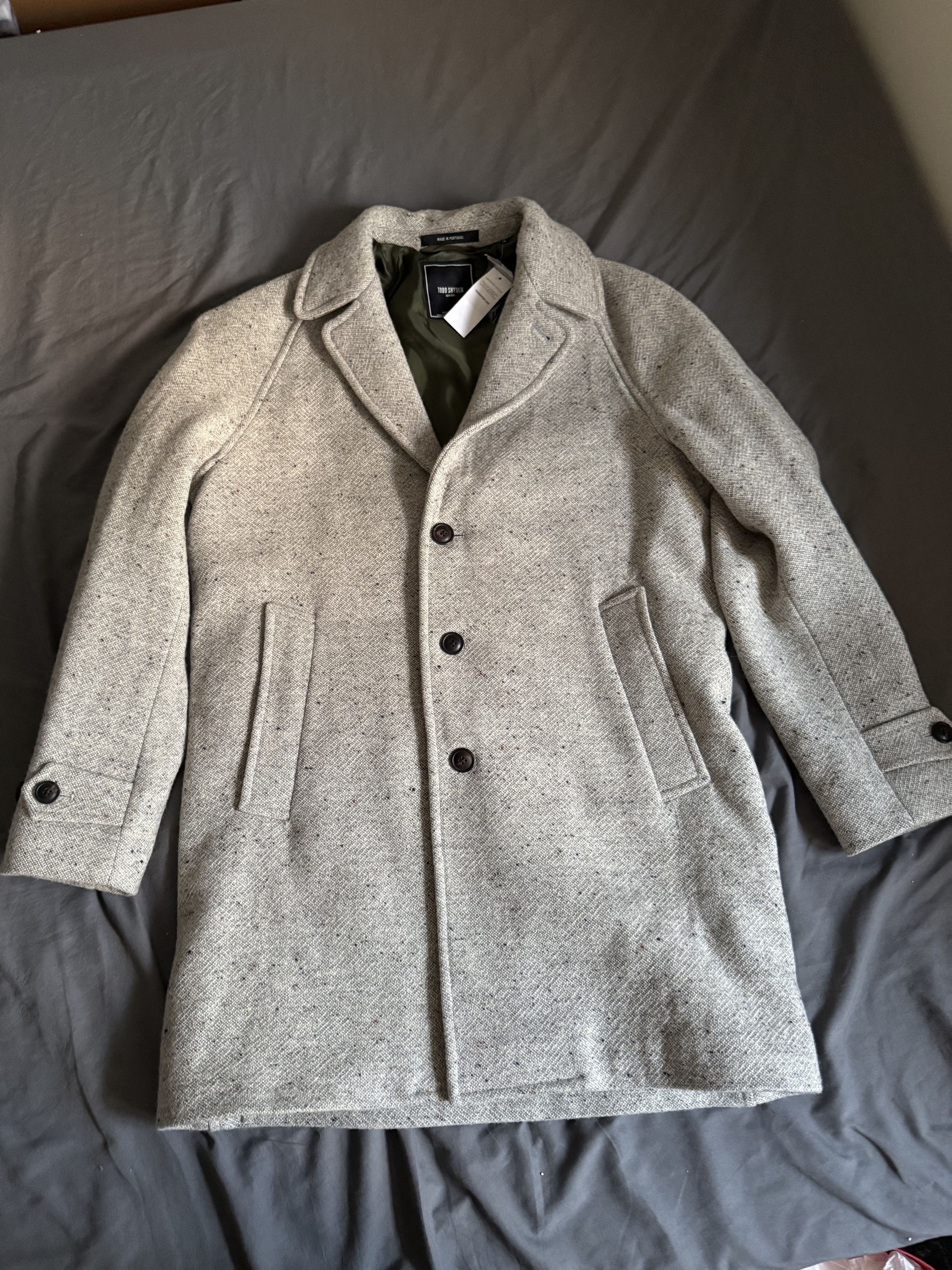 Todd Snyder Todd Snyder Italian Donegal Wool Carcoat SMALL $1298 Size US S / EU 44-46 / 1 - 4 Thumbnail