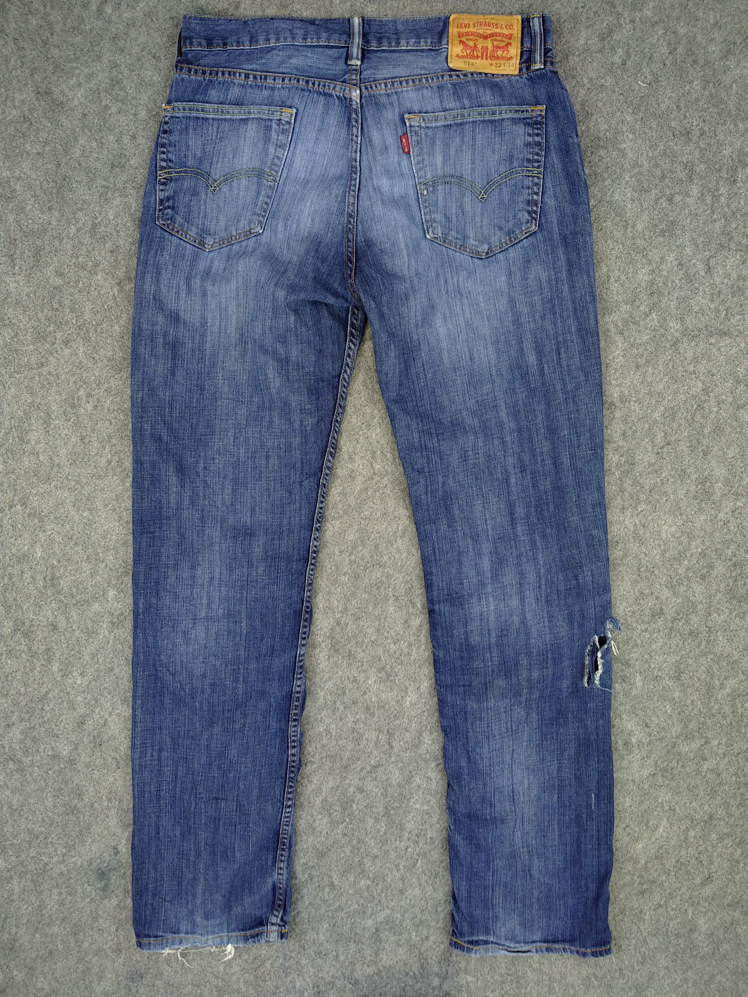 Levi's Levi's 514 Distressed Denim 33x33 -JN554 Size US 33 - 2 Thumbnail