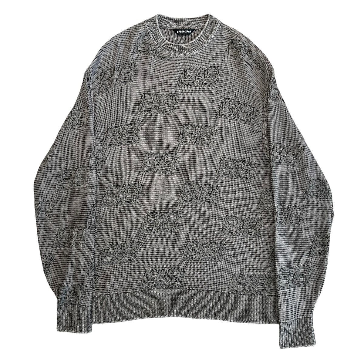 Balenciaga Balenciaga 2020 Demna Gvasalia BB Logo Knit Sweater S Size US S / EU 44-46 / 1 - 1 Thumbnail