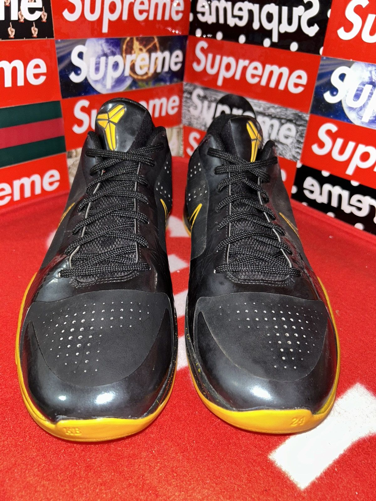 Nike Nike Zoom Kobe 5 ID Black Yellow 411773-900 12 NEW nikeID Size US 12 / EU 45 - 2 Thumbnail