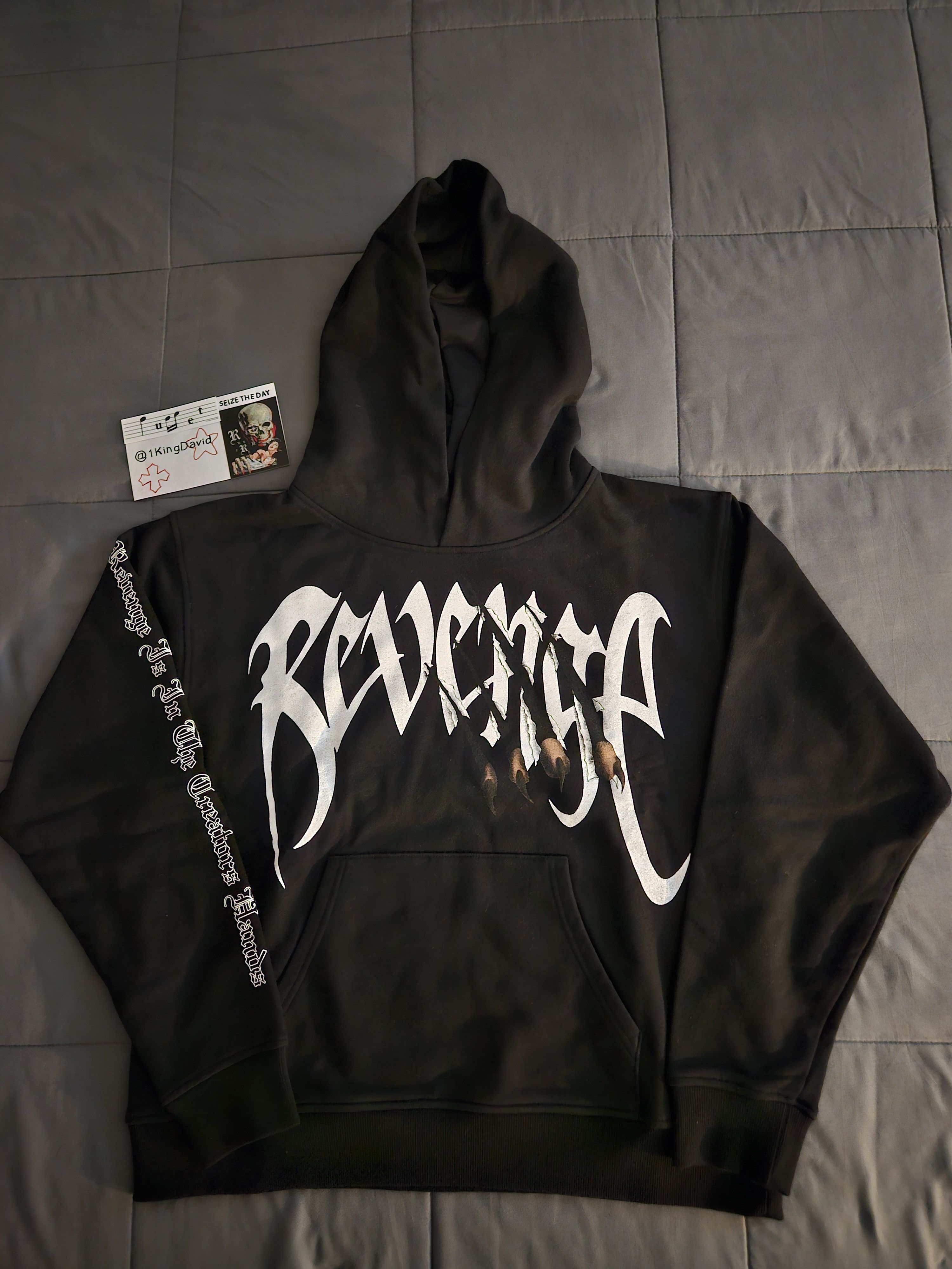 City Morgue × Revenge Revenge x City Morgue Arch Logo Claw Hoodie 