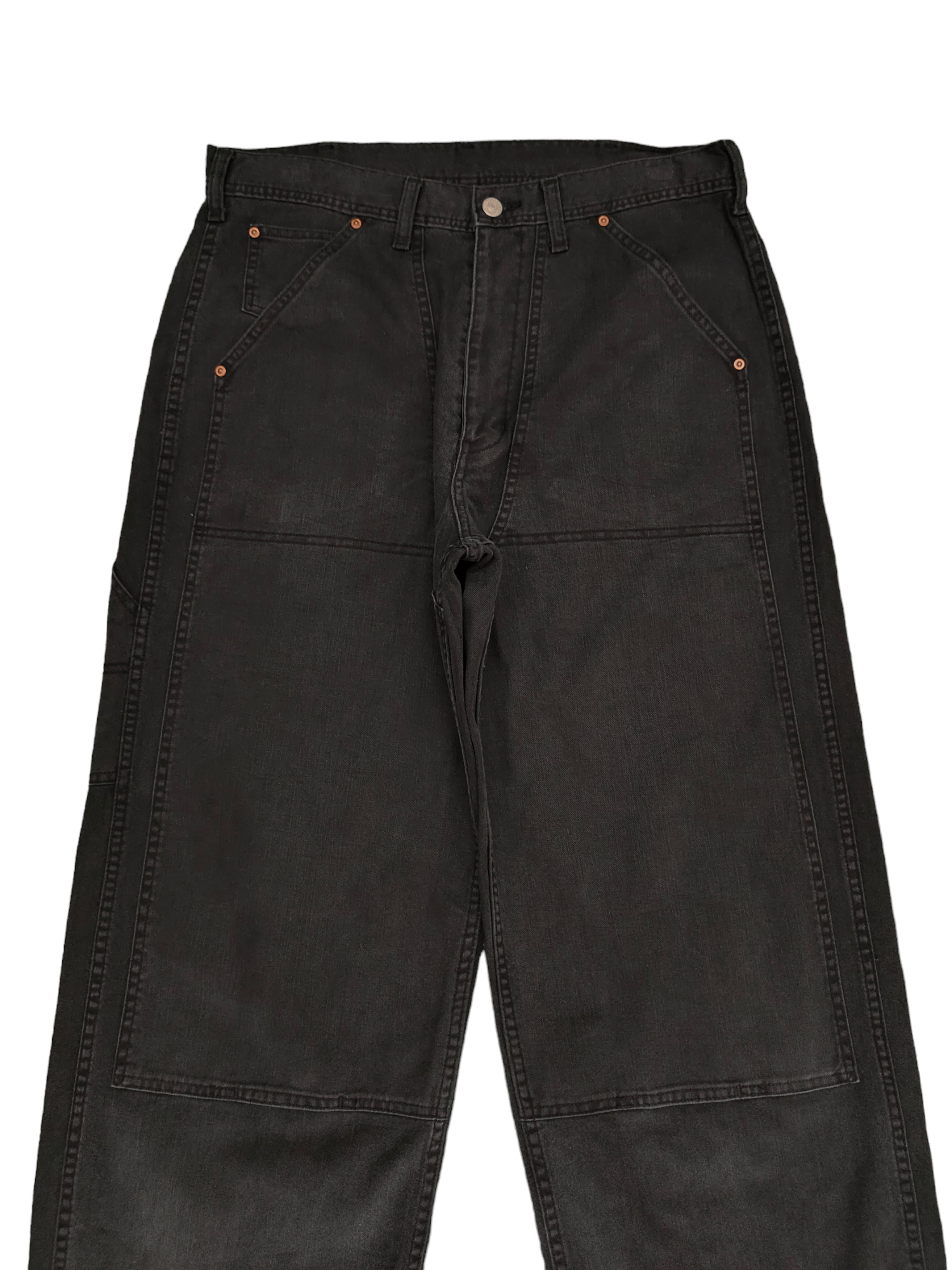 Kapital 1990s Bobson Double Knee Baggy Denim Pants Wide Leg Jnco Size US 33 - 2 Thumbnail