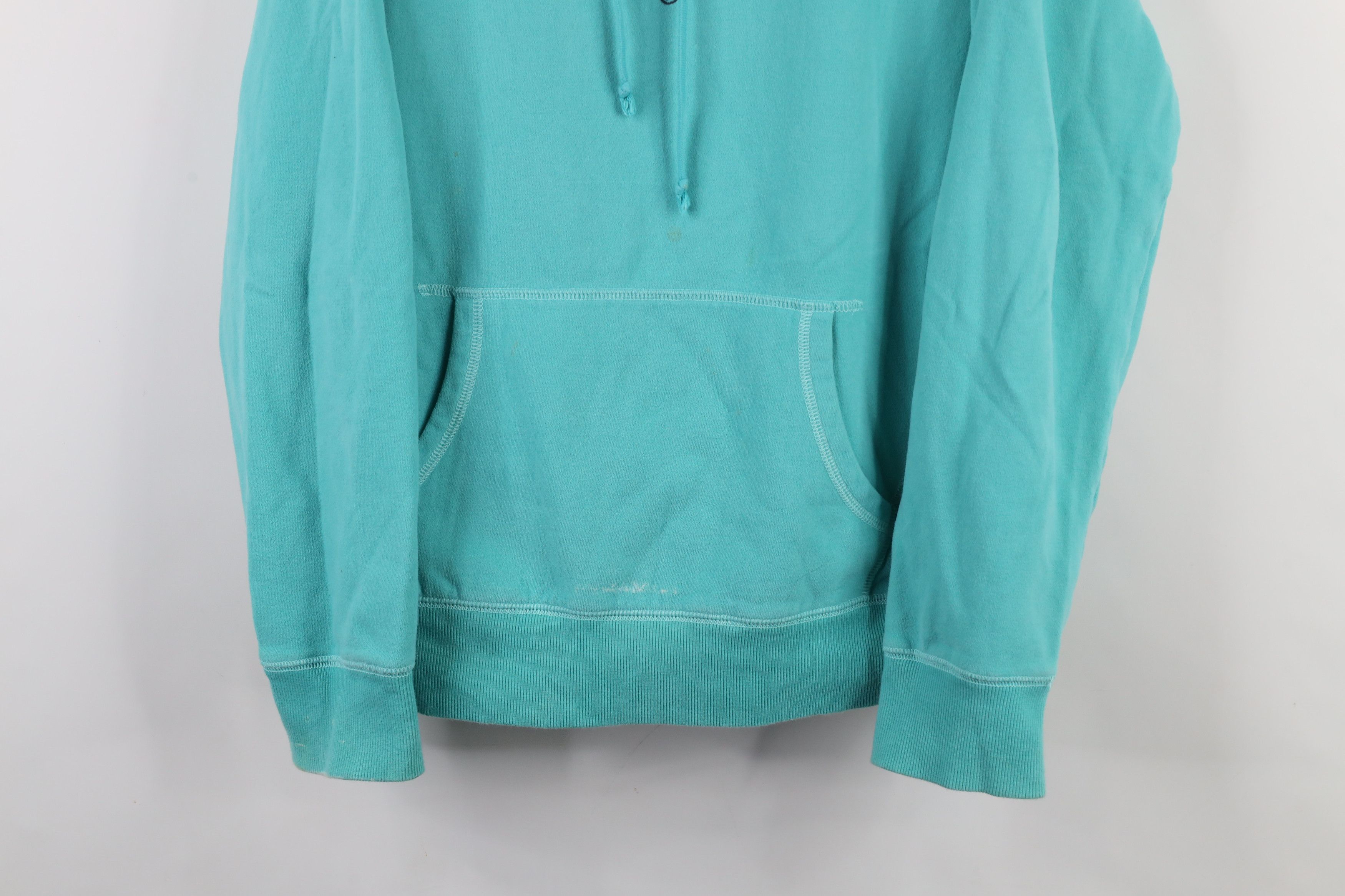 Life is Good × Vintage Life Is Good Distressed Spell Out Hoodie Sweatshirt Blue Size XL / US 12-14 / IT 48-50 - 3 Thumbnail