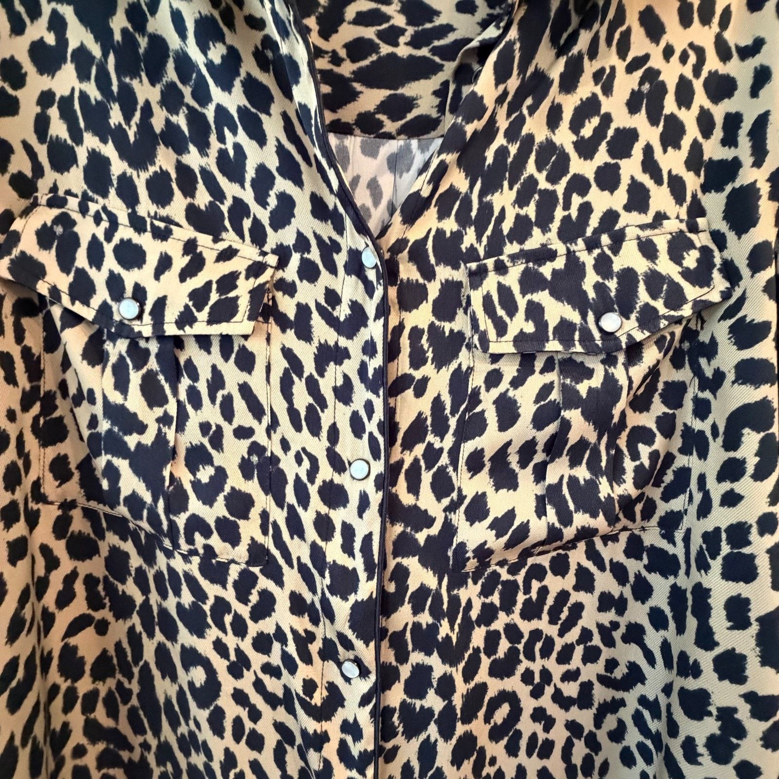Piazza Sempione Piazza Sempione Silk Leopard Print Shirt Italy IT 48 US 12 Size L / US 10 / IT 46 - 3 Thumbnail
