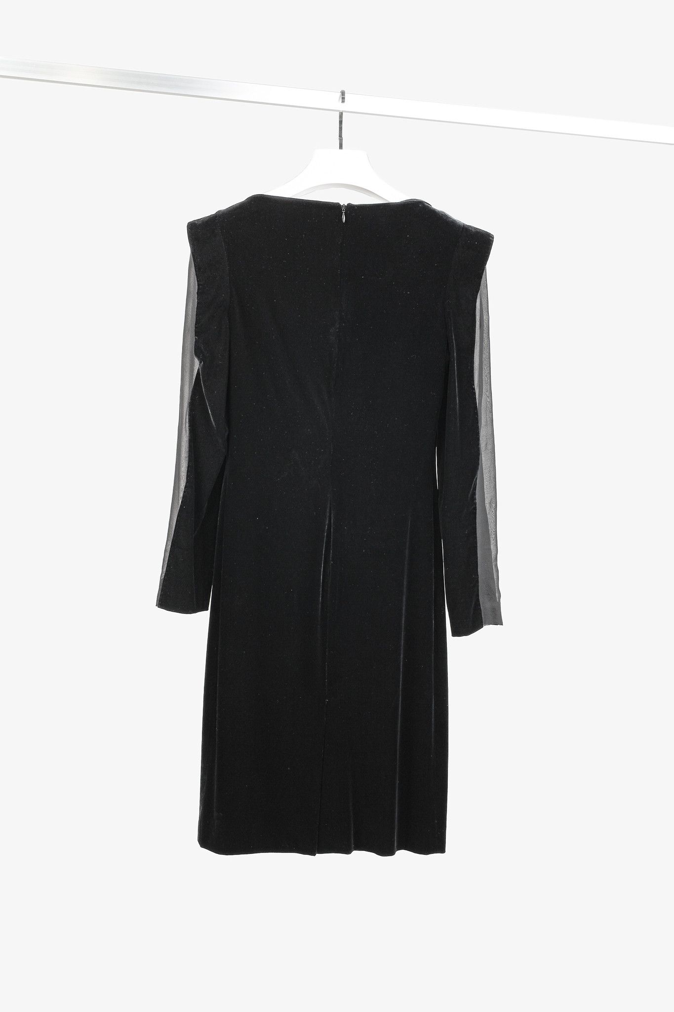 sachin and babi light blue dress Wandering SSENSE Exclusive Black Velvet Puff Sleeve Mini Dress Wandering