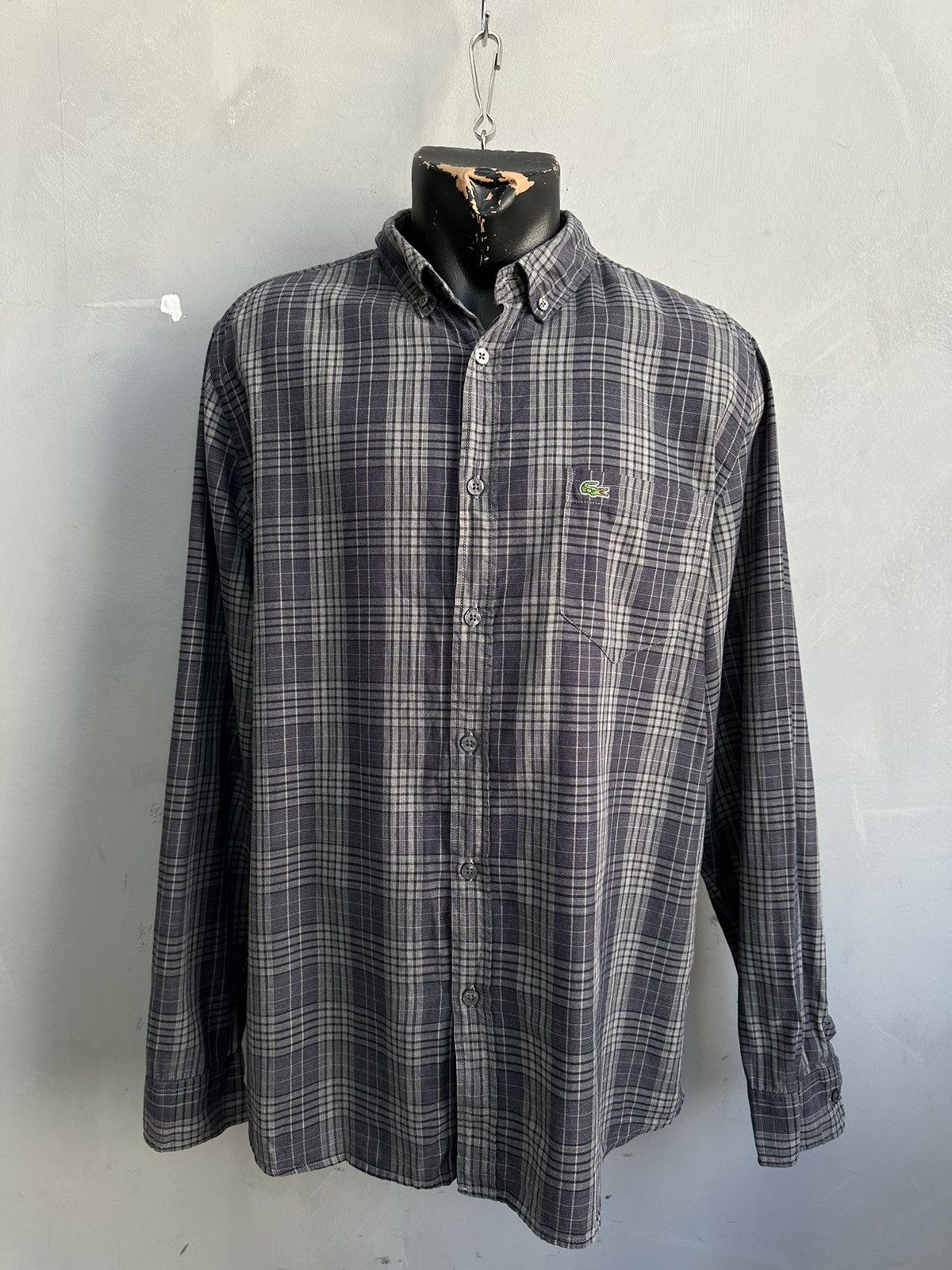 Lacoste Vintage Shirt y2k Lacoste Nova check Japanese Avantgarde Size US L / EU 52-54 / 3 - 12 Thumbnail