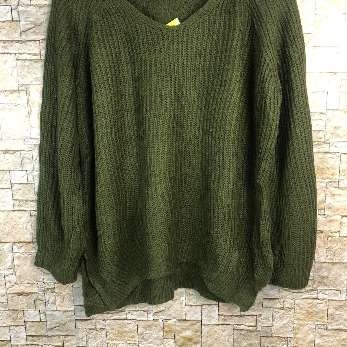 Homespun Knitwear × Japanese Brand × Vintage Spinns Green plain vintage Knitwear #A770 Size US M / EU 48-50 / 2 - 3 Thumbnail