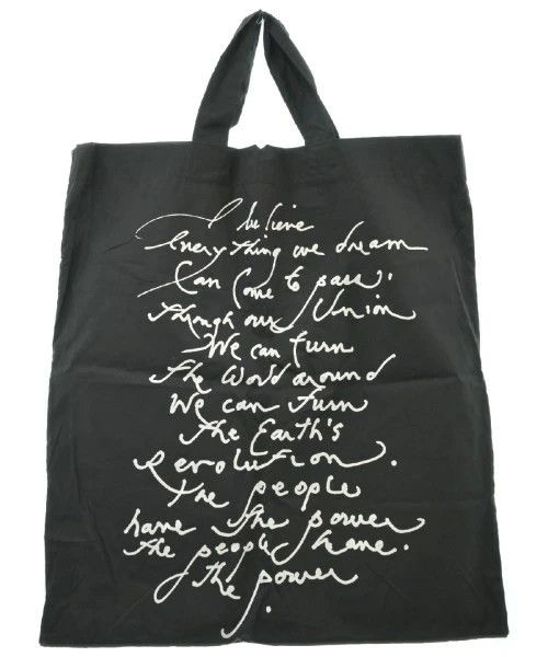 Comme des Garcons Tote Bag Photo Text Print Polyester Pocket Inside Black Size ONE SIZE - 2 Thumbnail