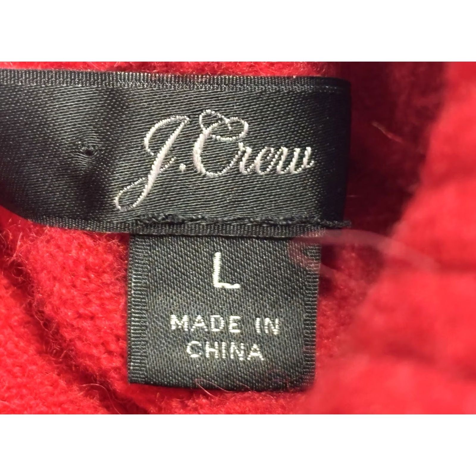 J.Crew J.CREW Sweater Turtleneck Wool Blend Red L Women Long Sleeve Pullover Cozy Preppy Classic Vintage No Size L / US 10 / IT 46 - 6 Thumbnail