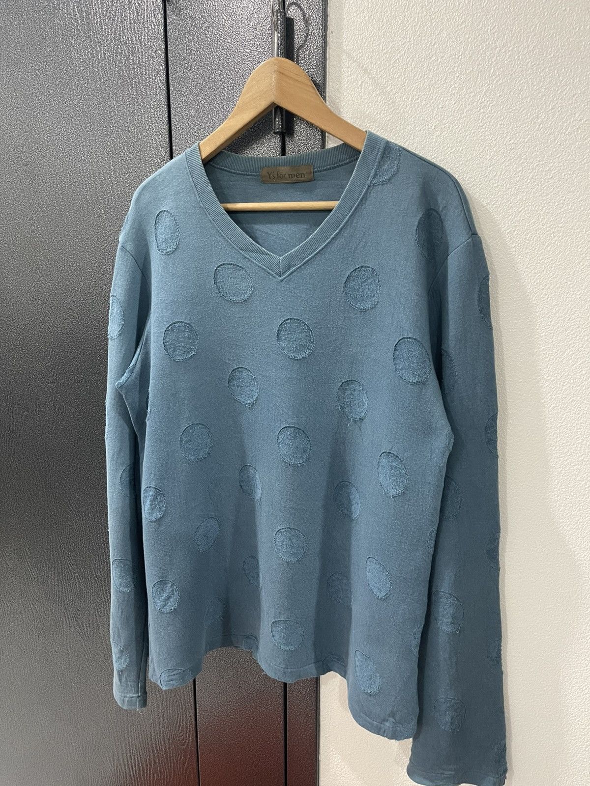 Y's for Men Y’s for men Longsleeve V-Neck Polka Dot Shirt Size US L / EU 52-54 / 3 - 2 Thumbnail