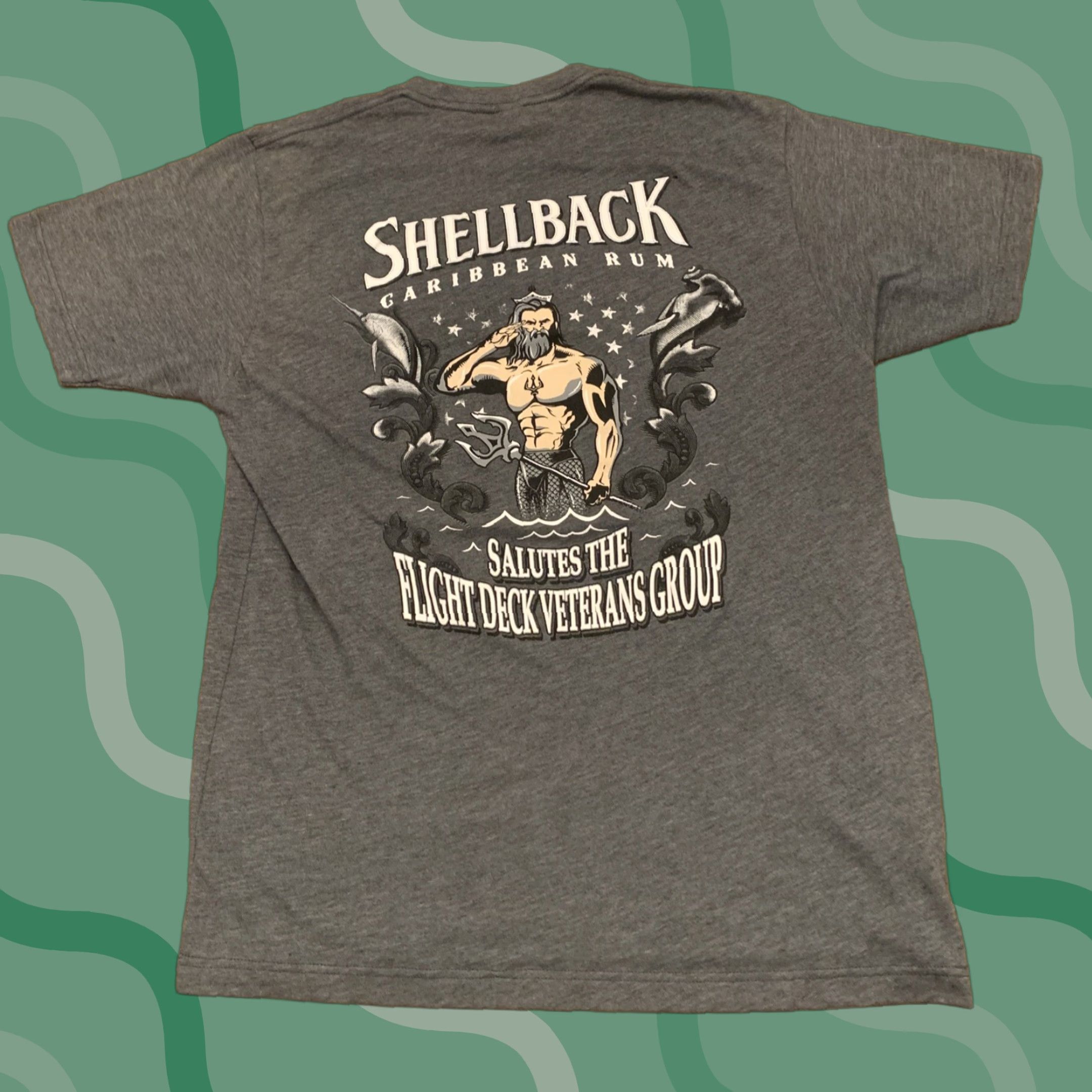 Doublet Shellback Caribbean Rum T-Shirt Gray L Men Double-Sided Logo Salute To Veterans Size US L / EU 52-54 / 3 - 1 Thumbnail