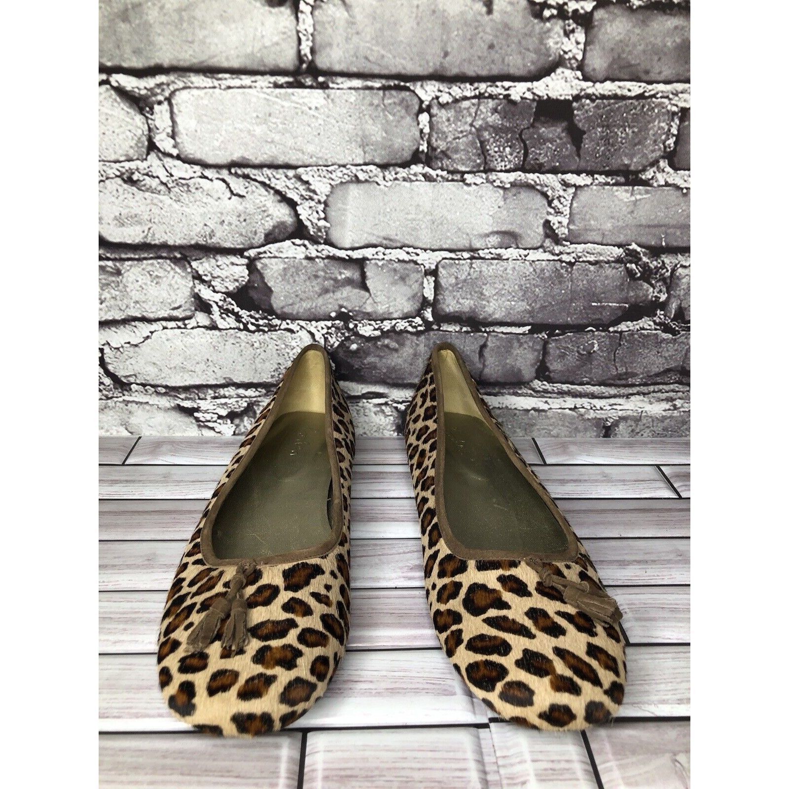 Boden Boden Leopard Print Calf Hair Tassel Ballet Flats Shoes Wome Size US 11 / IT 41 - 15 Thumbnail