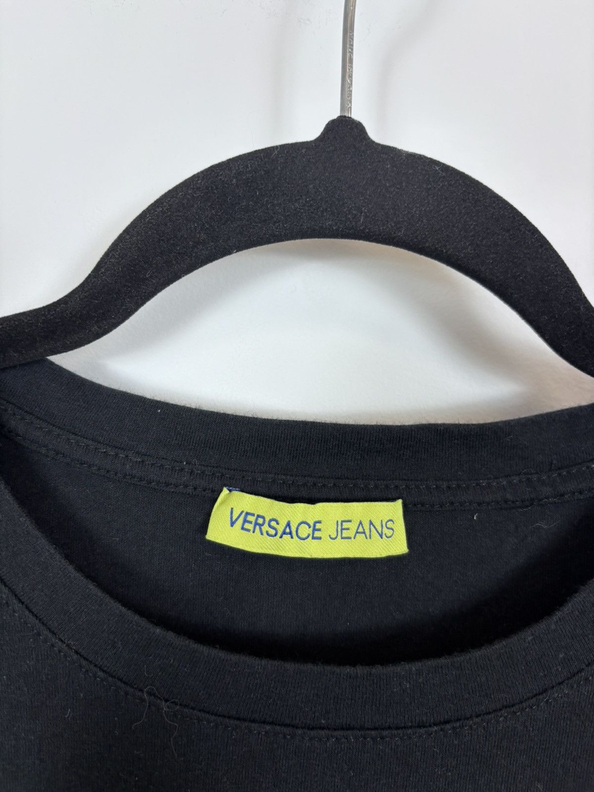 Versace Jeans Couture Versace Jeans Women’s Big Japanese Print Logo Black T-Shirt Size XXL / US 16-18 / IT 52-54 - 7 Thumbnail